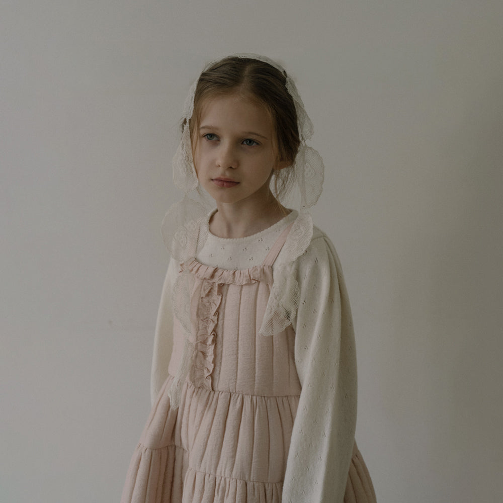 Girls Pink Padded Dress