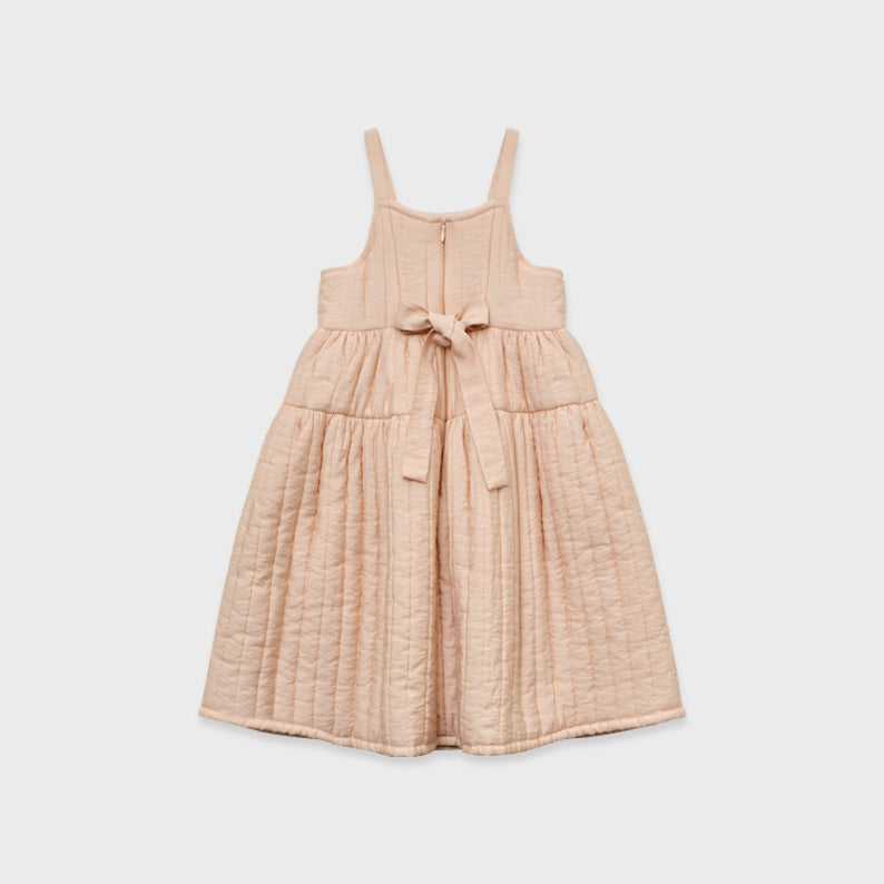 Girls Pink Padded Dress
