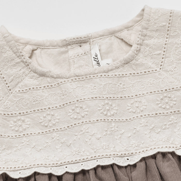 Girls Mocha Corduroy Dress