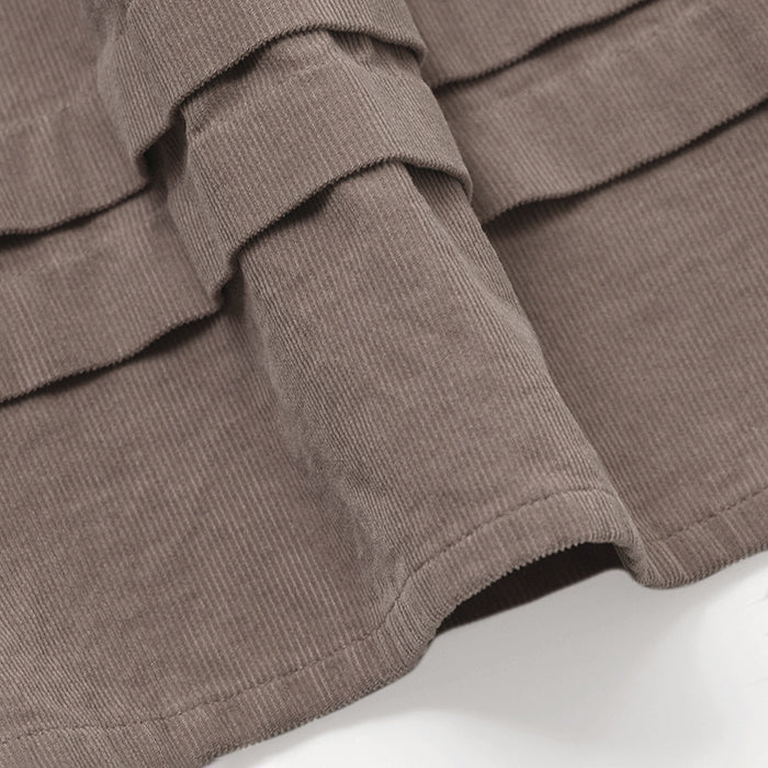 Girls Mocha Corduroy Dress