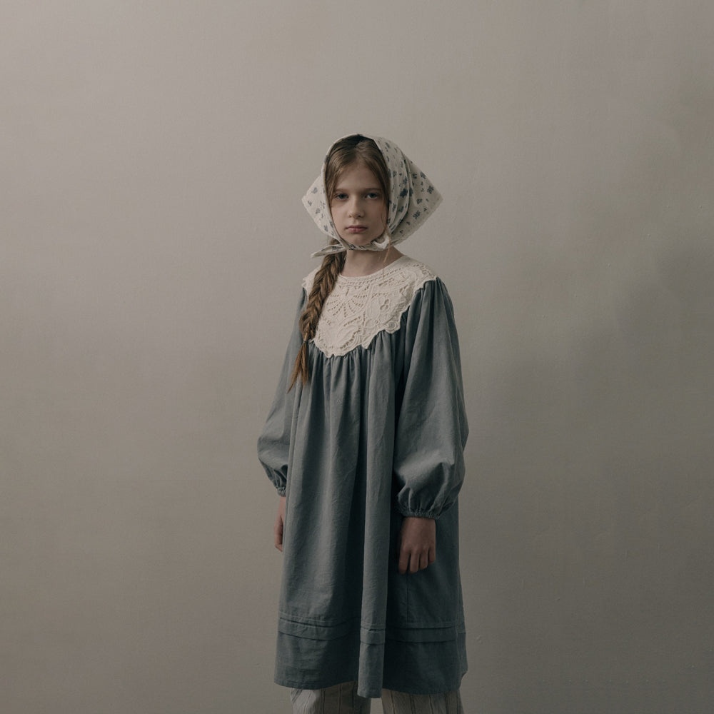 Girls Blue Corduroy Dress