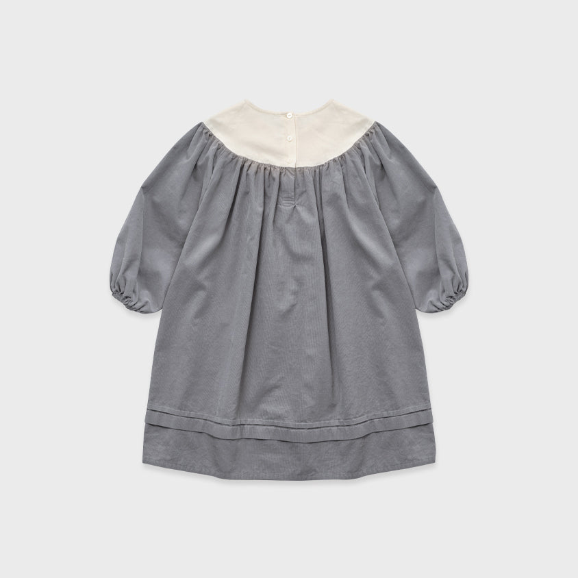Girls Blue Corduroy Dress