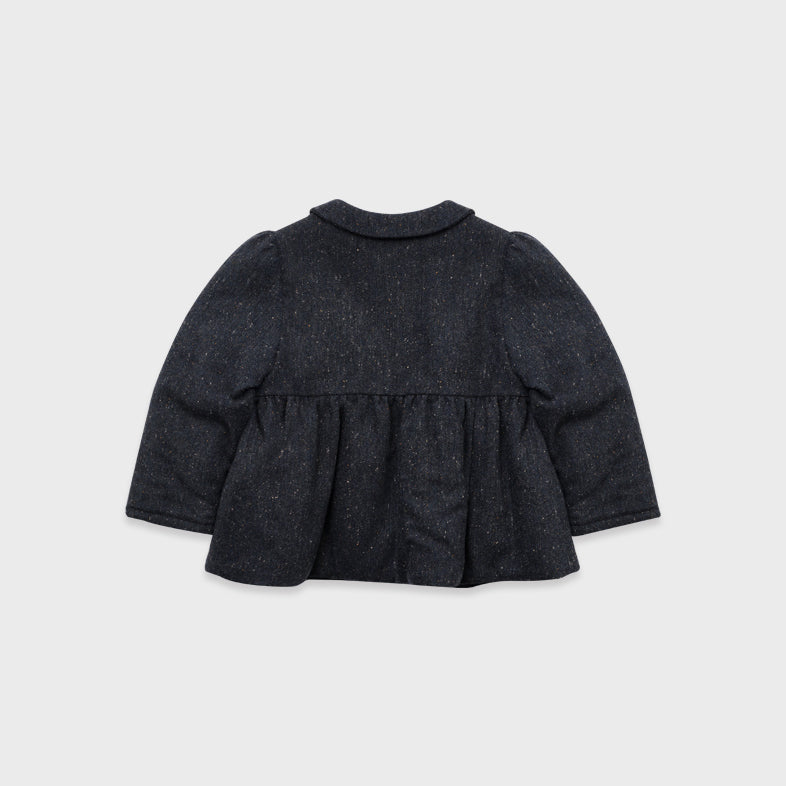 Girls Navy Padded Jacket