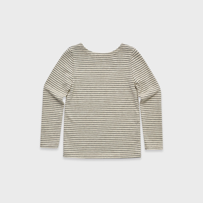 Girls White Stripes T-Shirt