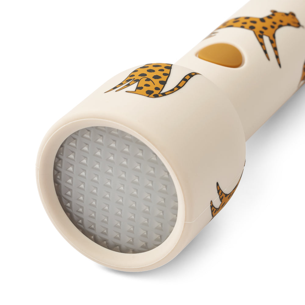 Beige Silicone Rechargable Flashlight