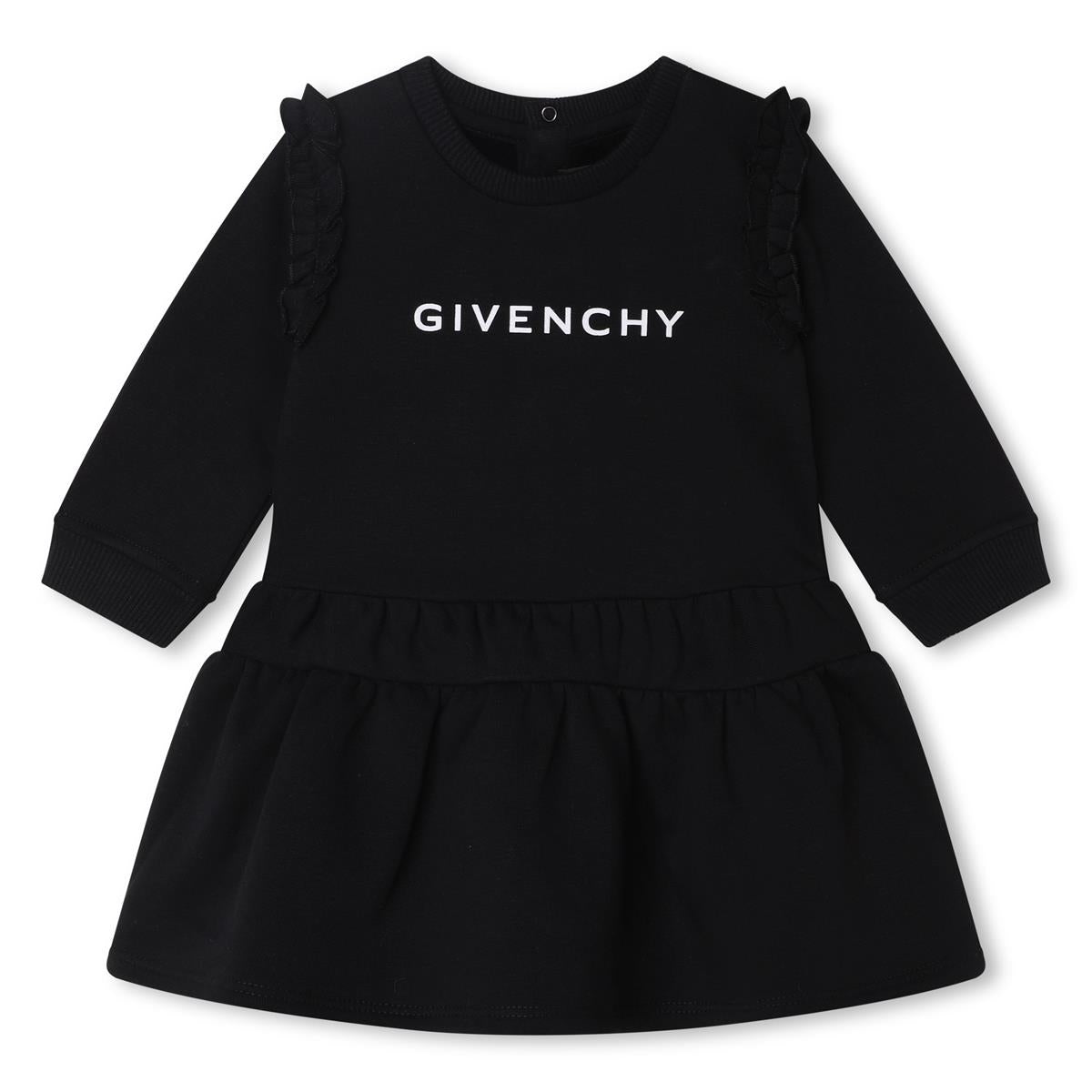 Baby Girls Black Logo Dress