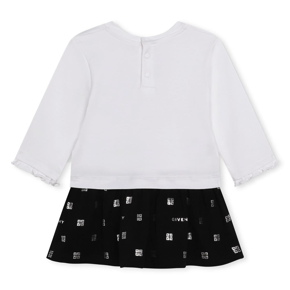 Baby Girls White Logo Dress