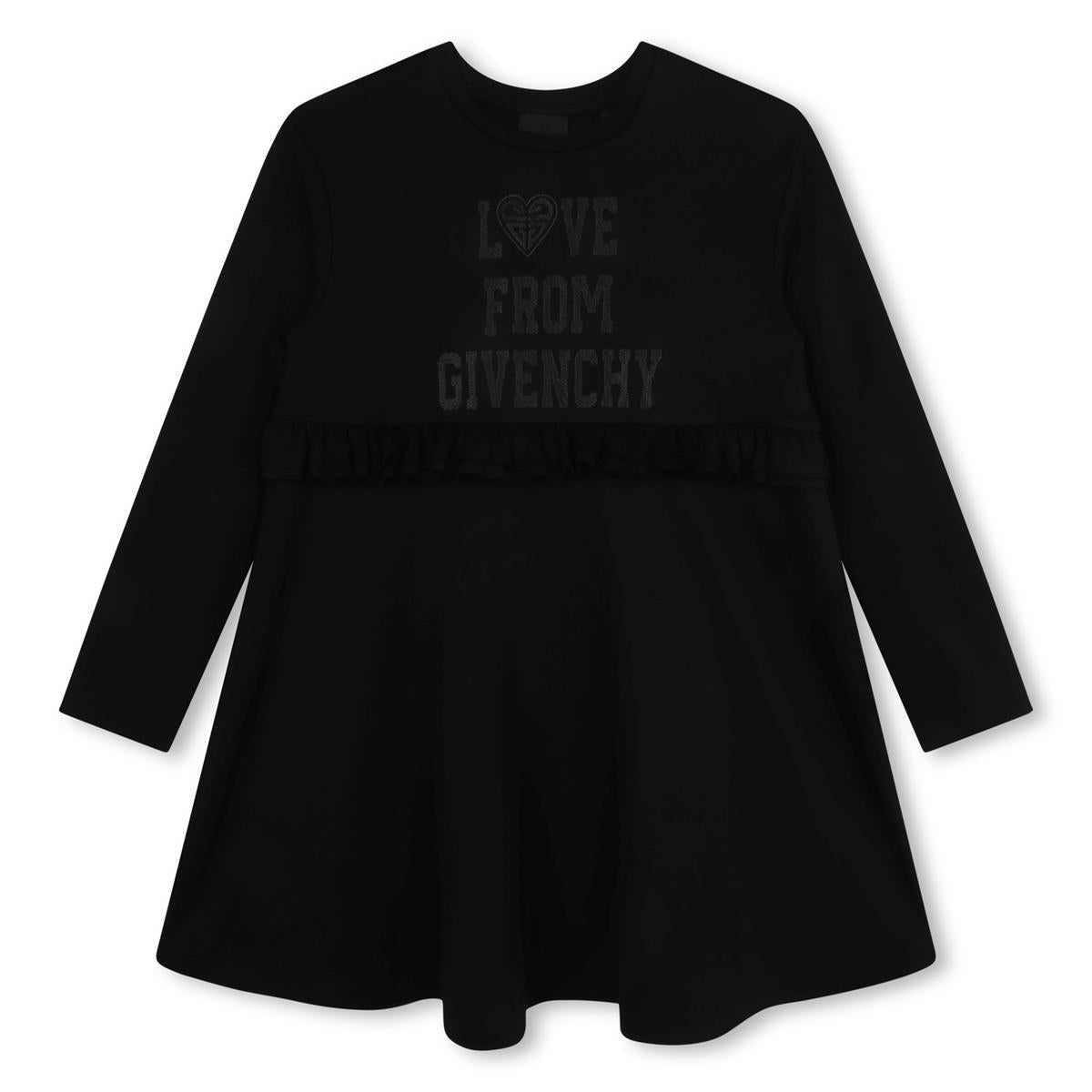 Girls Black Cotton Dress