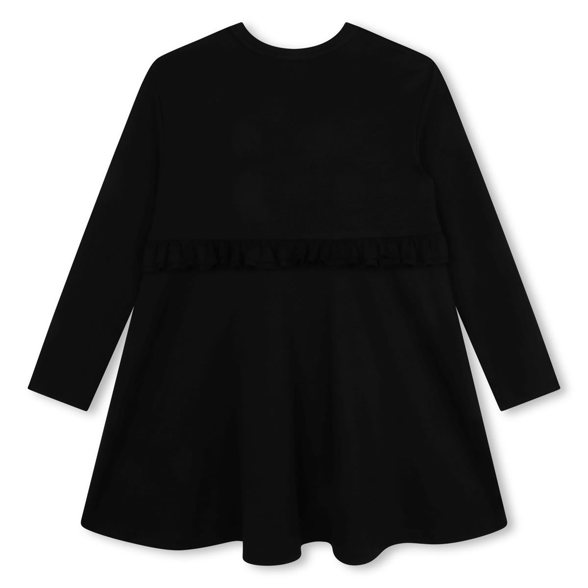 Girls Black Cotton Dress