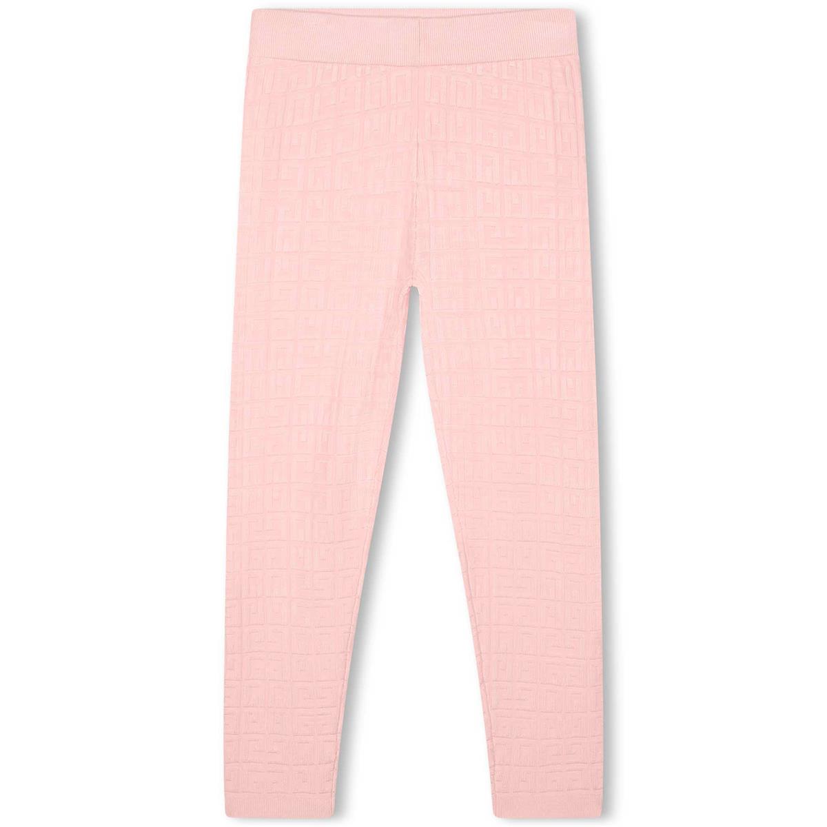 Girls Pink Logo Leggings