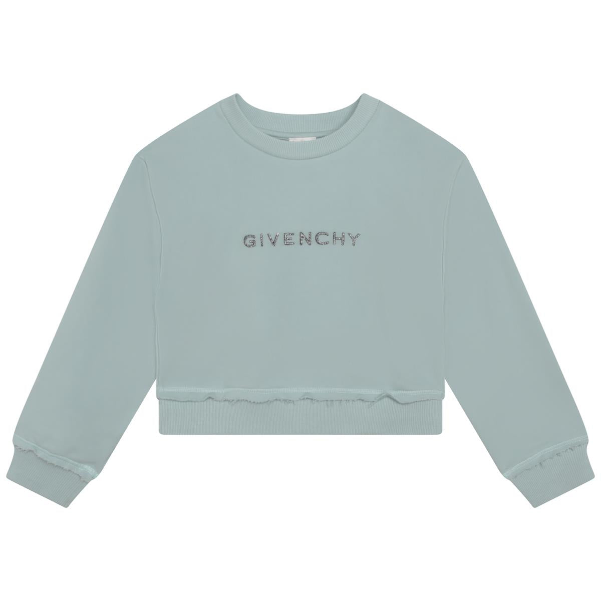 Girls Green Logo Sweatshirt