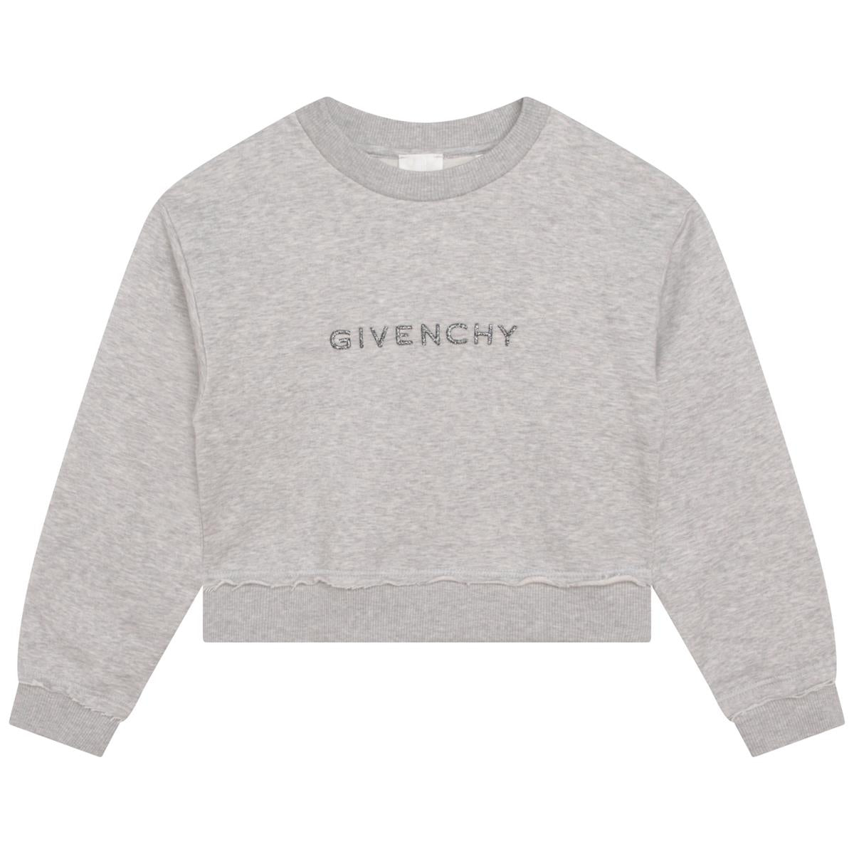 Girls Grey Logo Sweatshirt