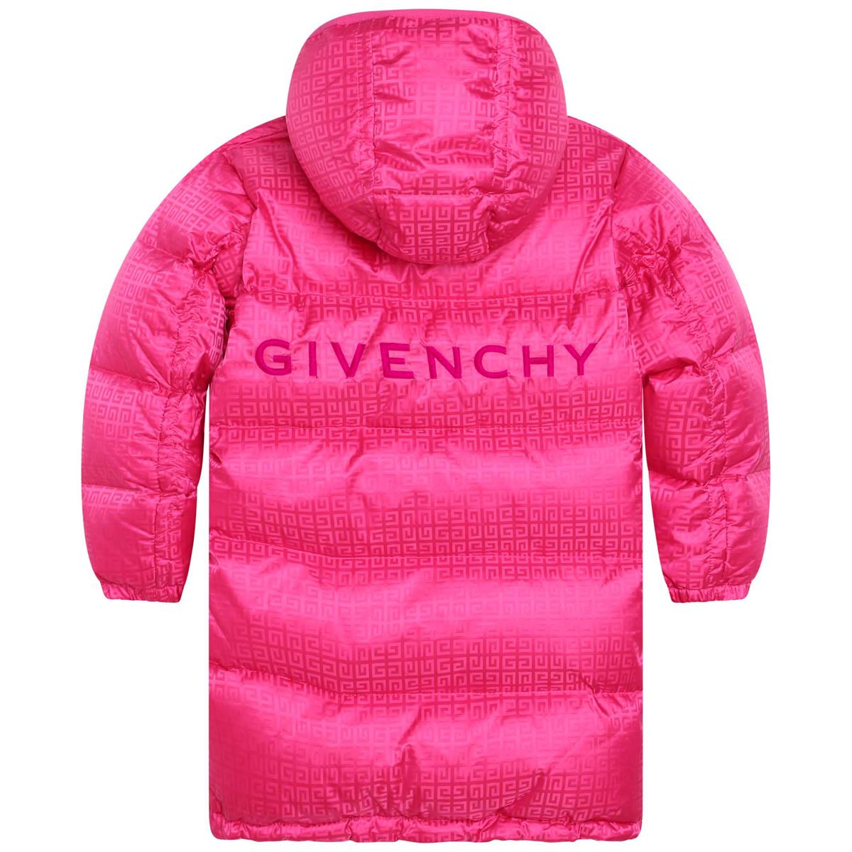 Girls Pink Padded Down Coat