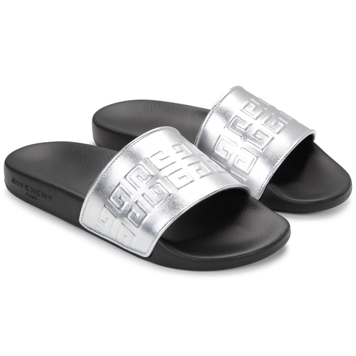 Boys & Girls Silver Logo Sandals