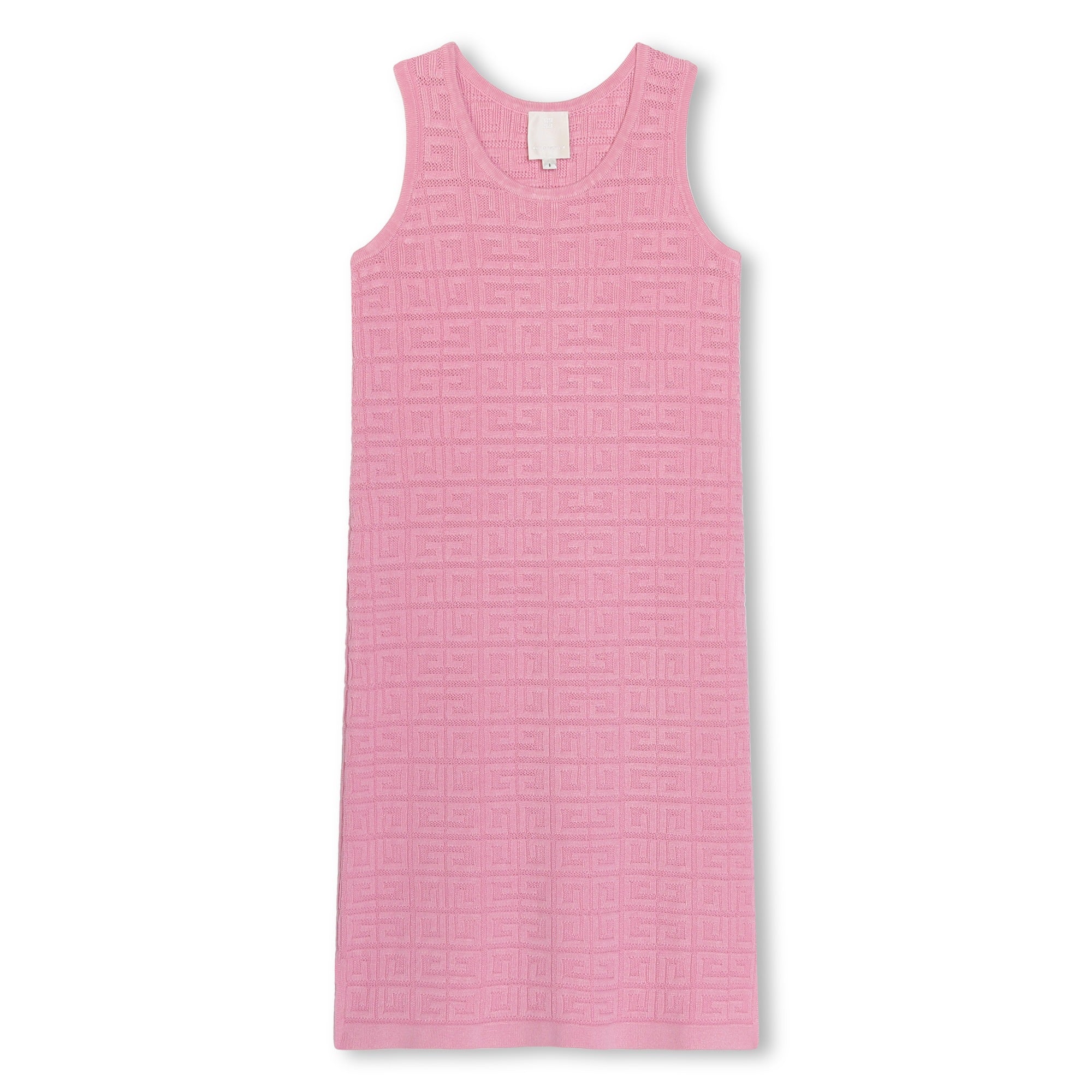 Girls Pink Knit Dress