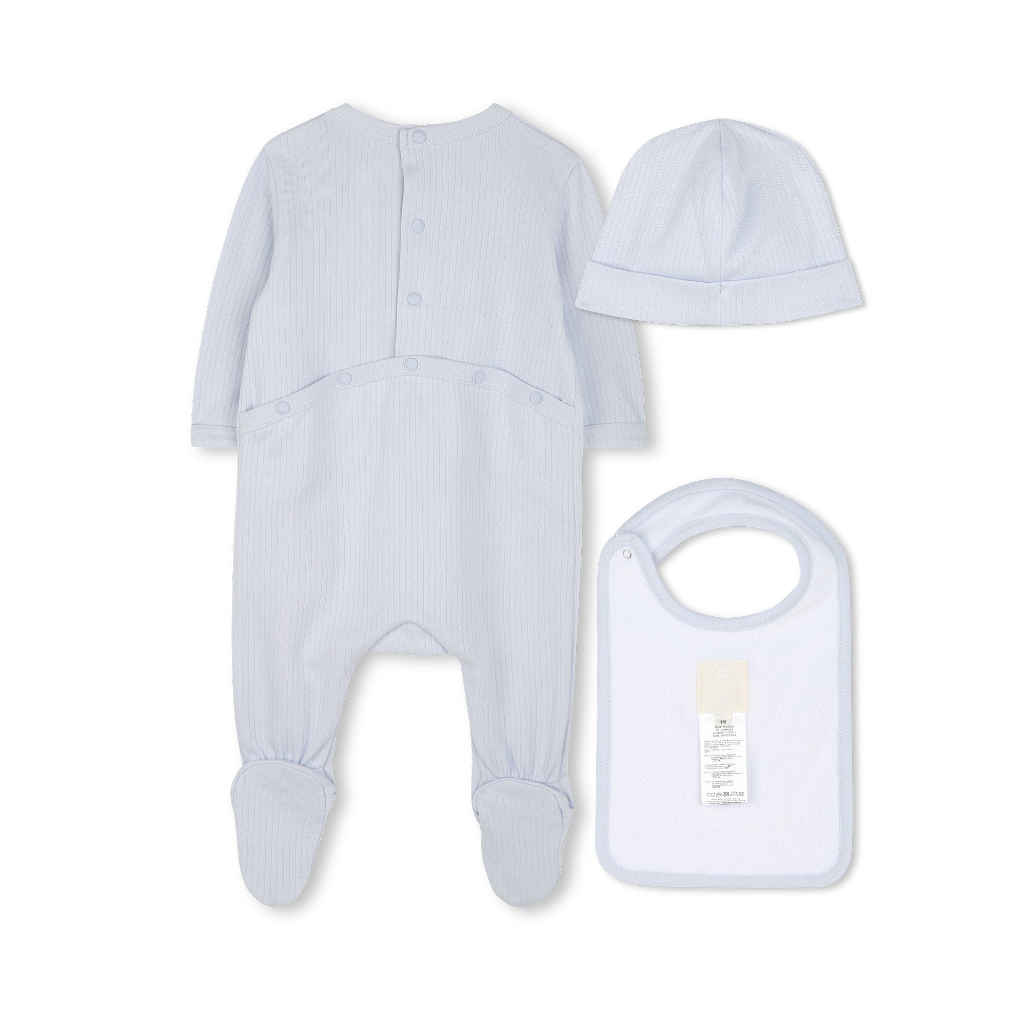 Baby Boys Light Blue Cotton Gift Set(3 Pack)