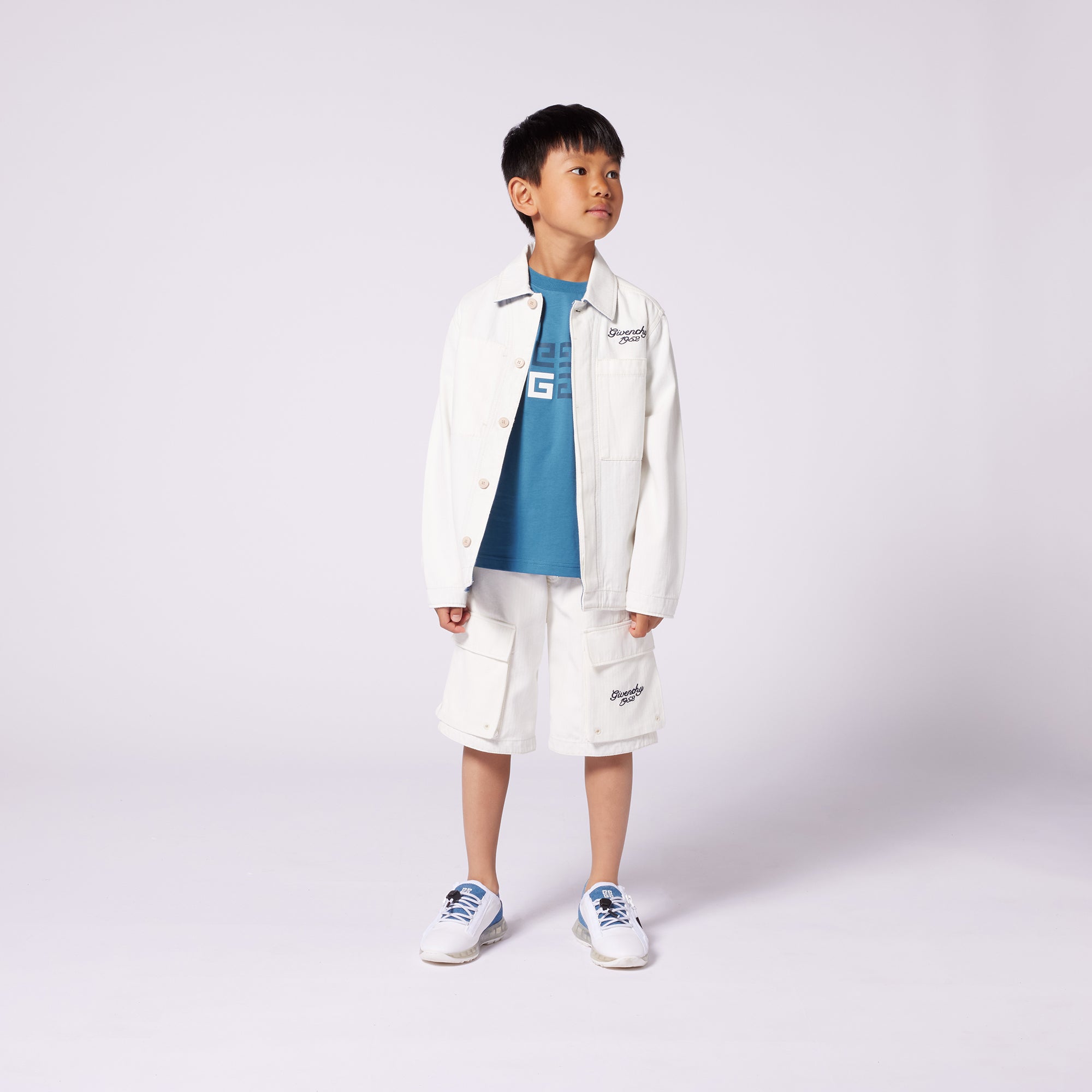 Boys Beige Cotton Shirt