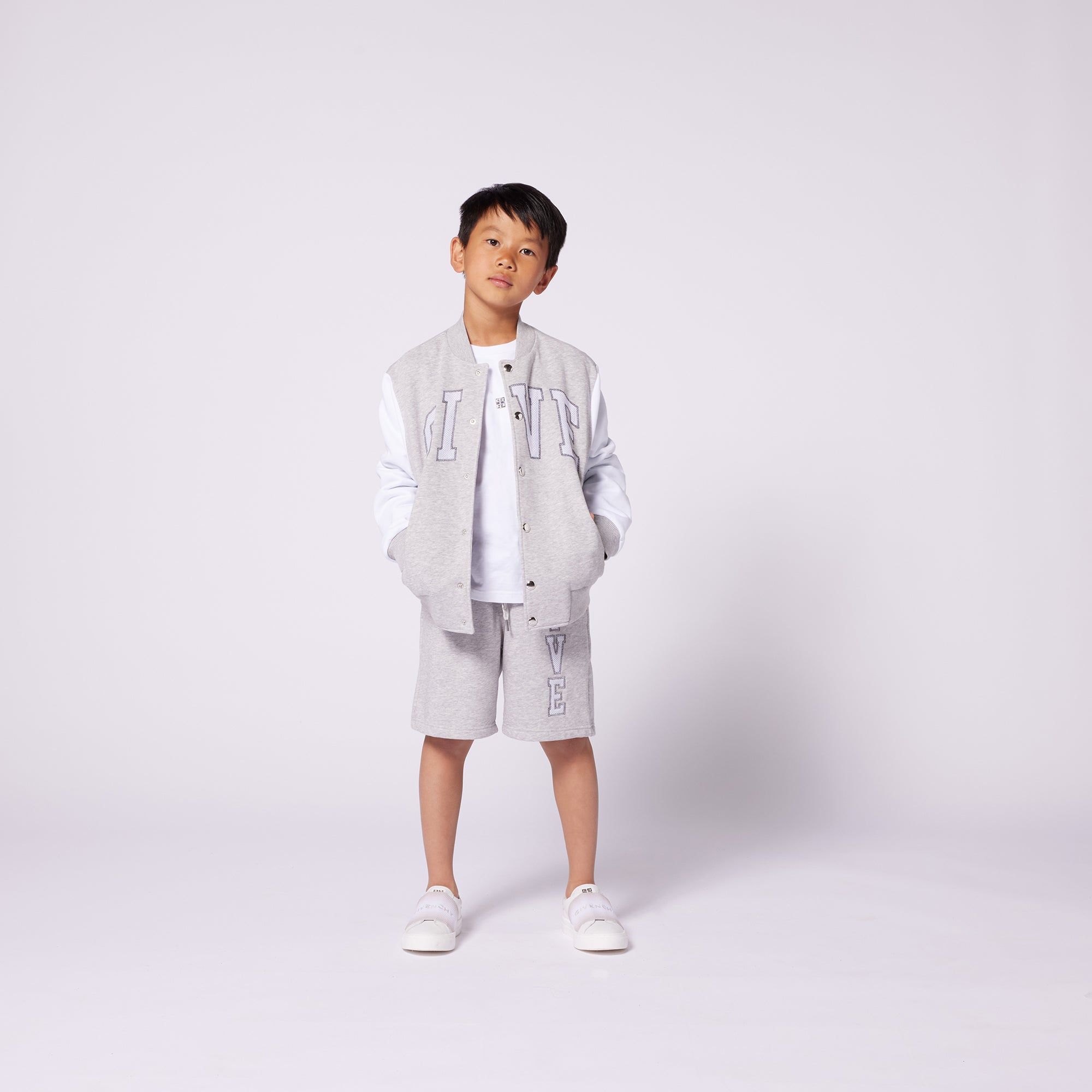 Boys Grey Cotton Jacket