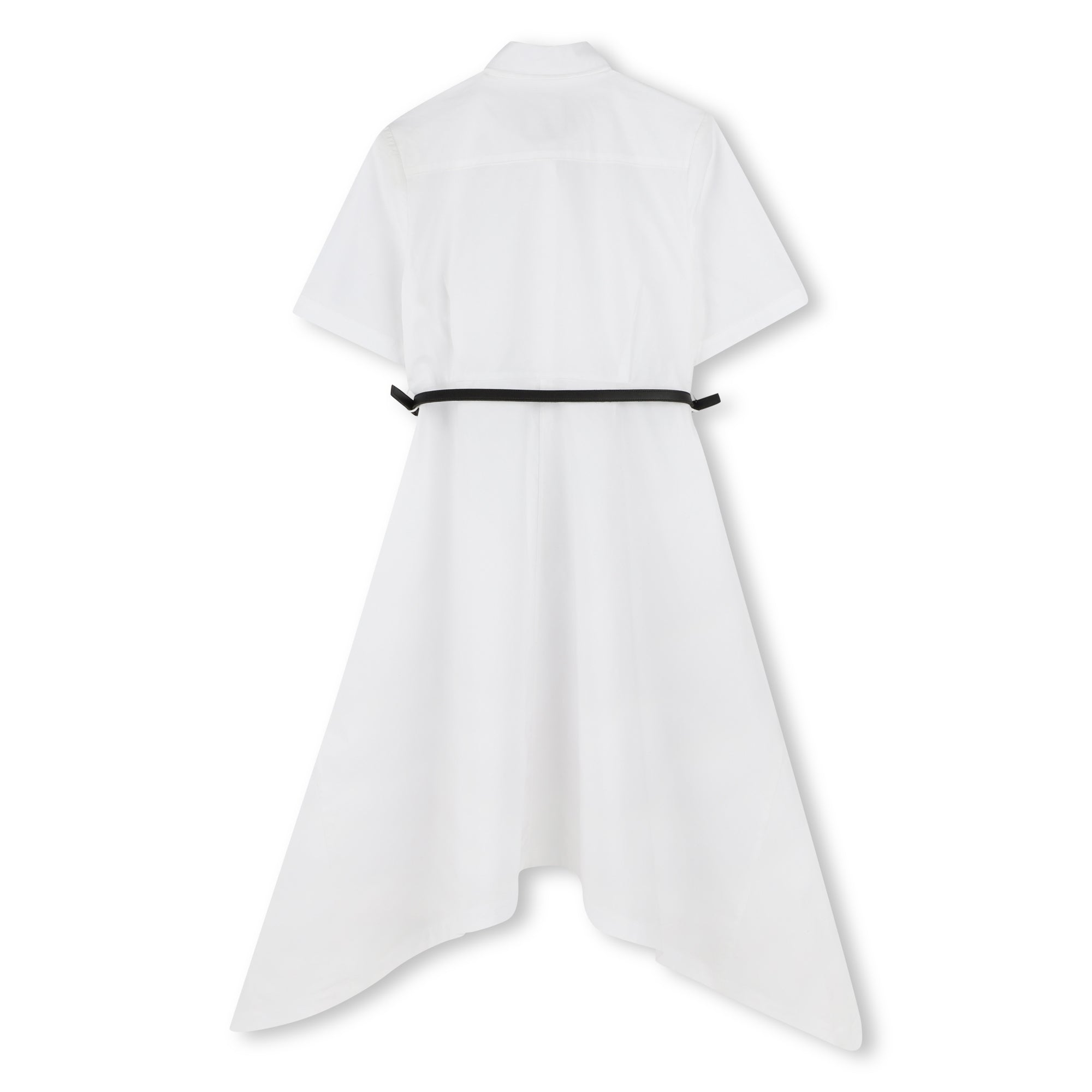 Girls White Cotton Dress