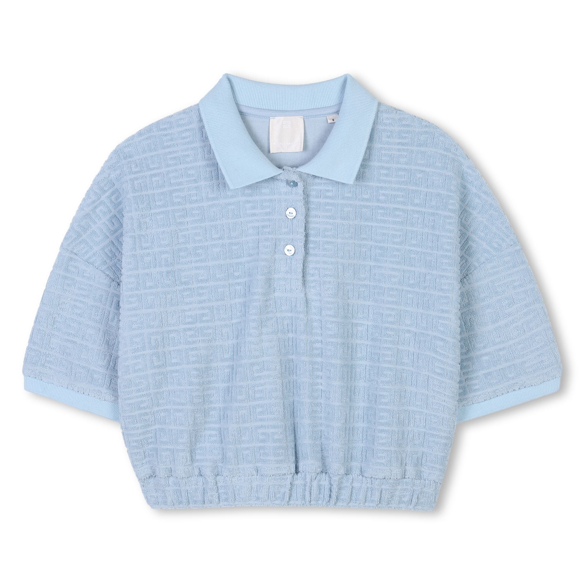 Girls Blue Cotton Skirt Set