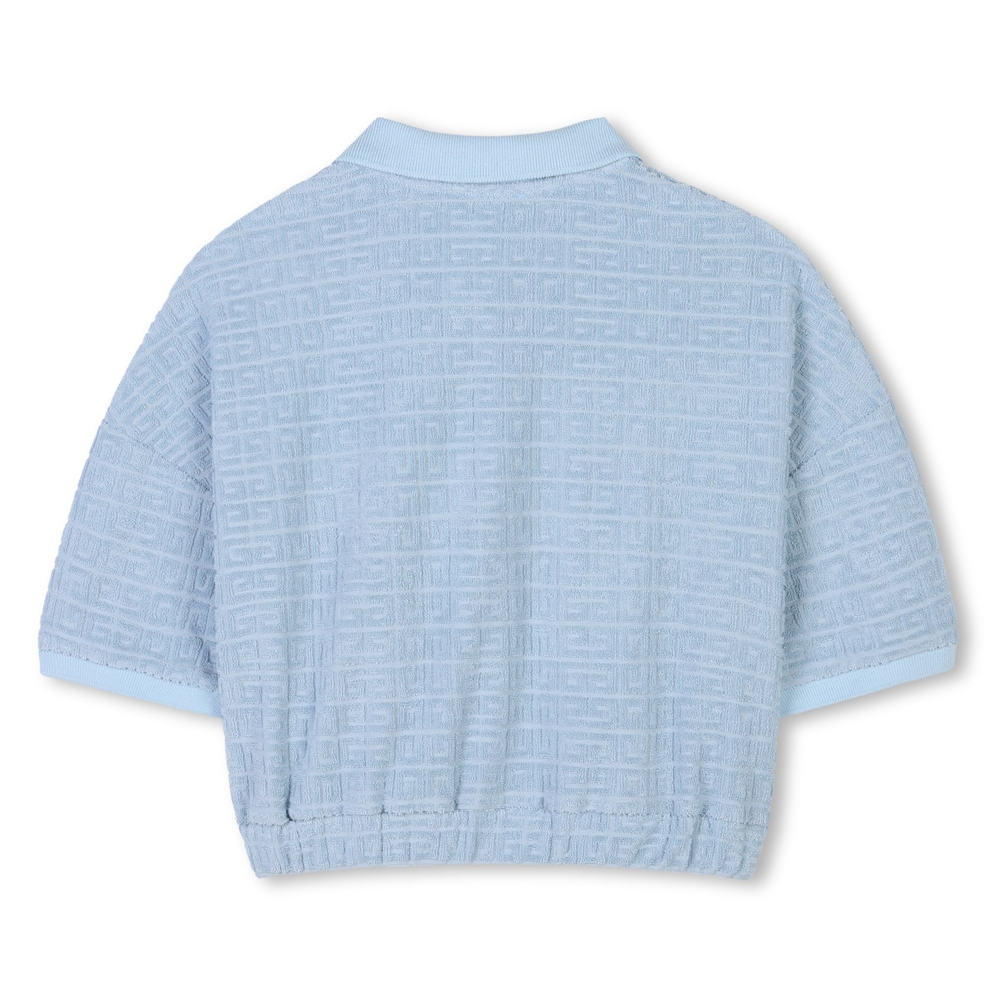 Girls Blue Cotton Skirt Set