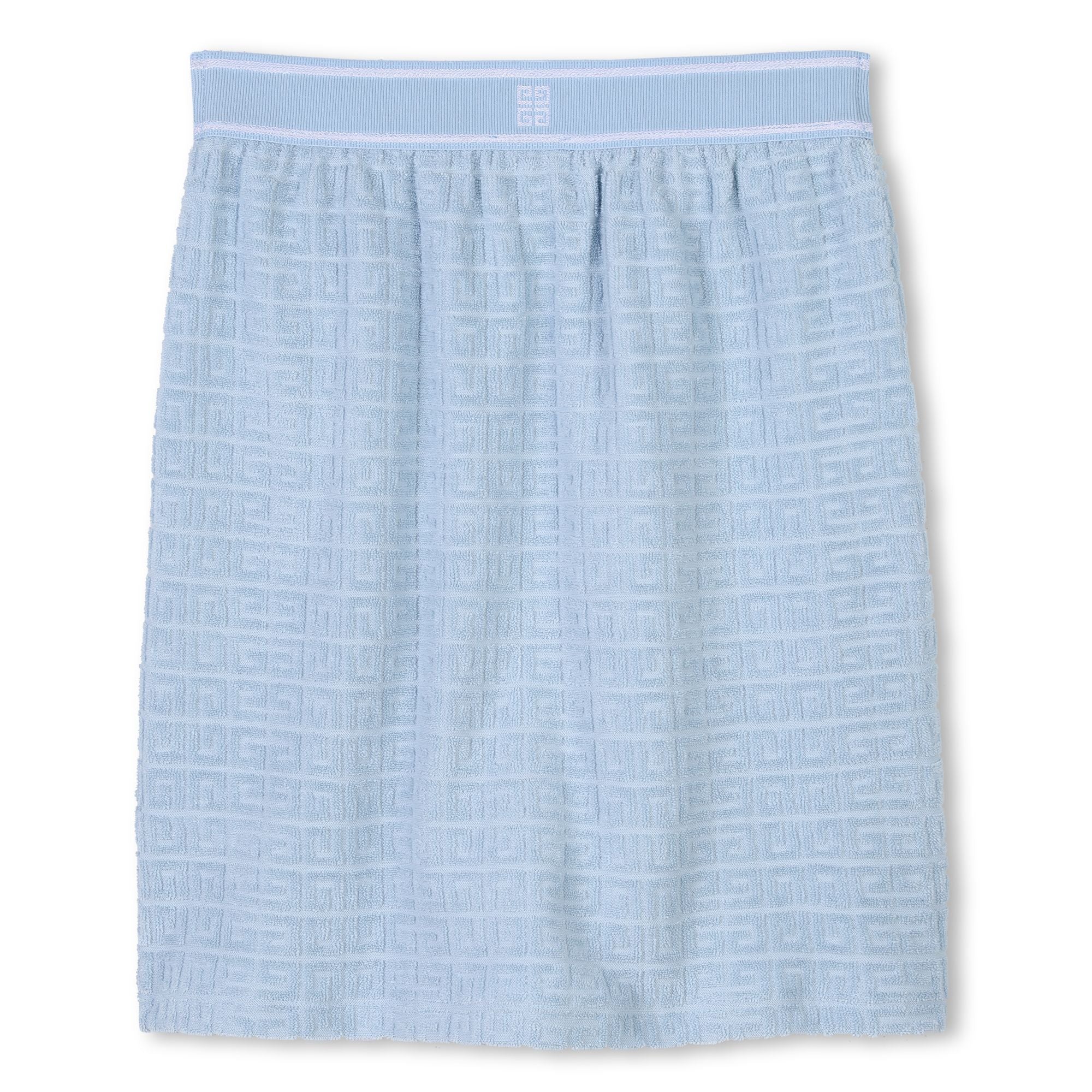 Girls Blue Cotton Skirt Set