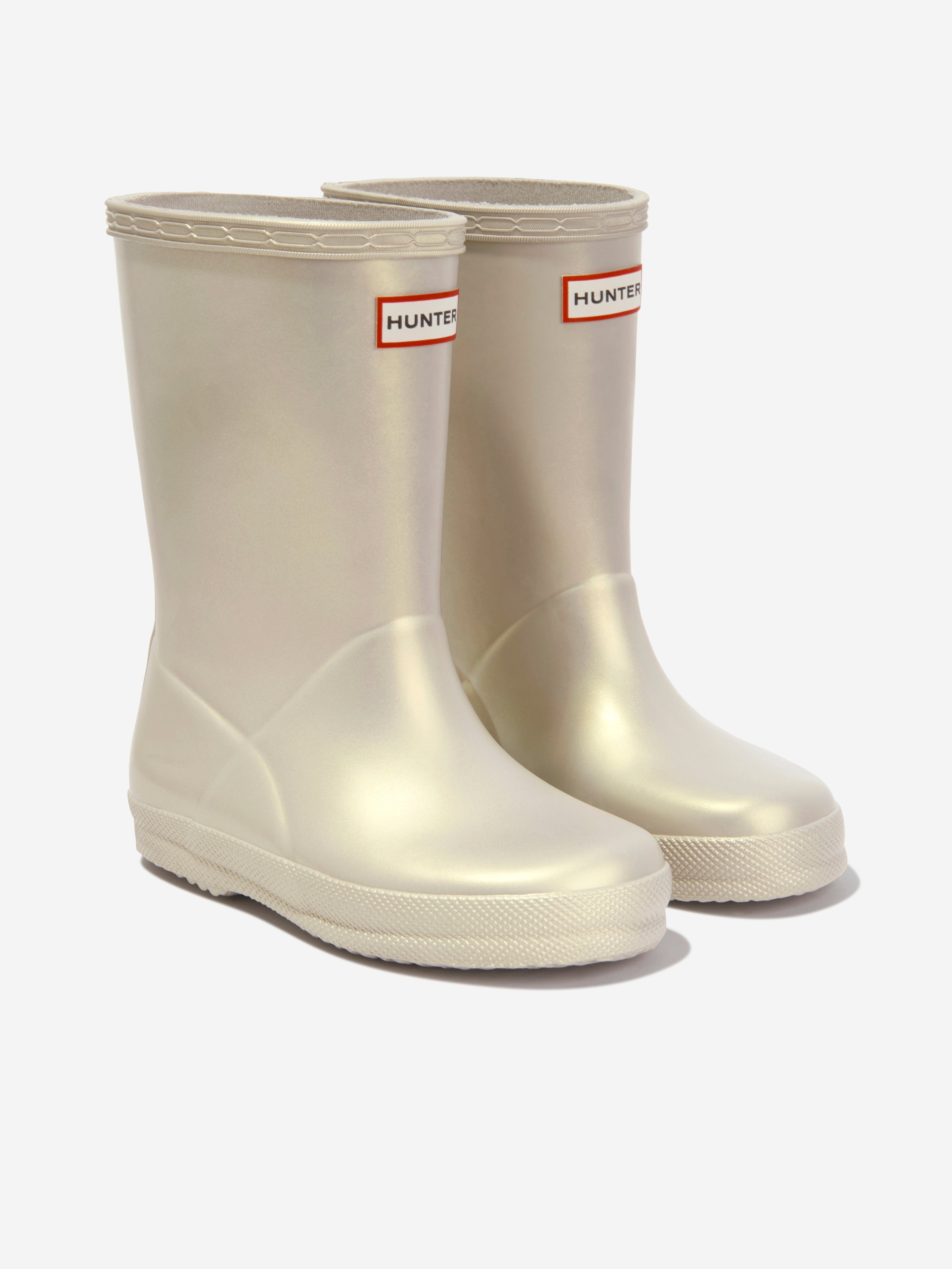 Girls Original First Classic Nebula Wellington Boots in Gold