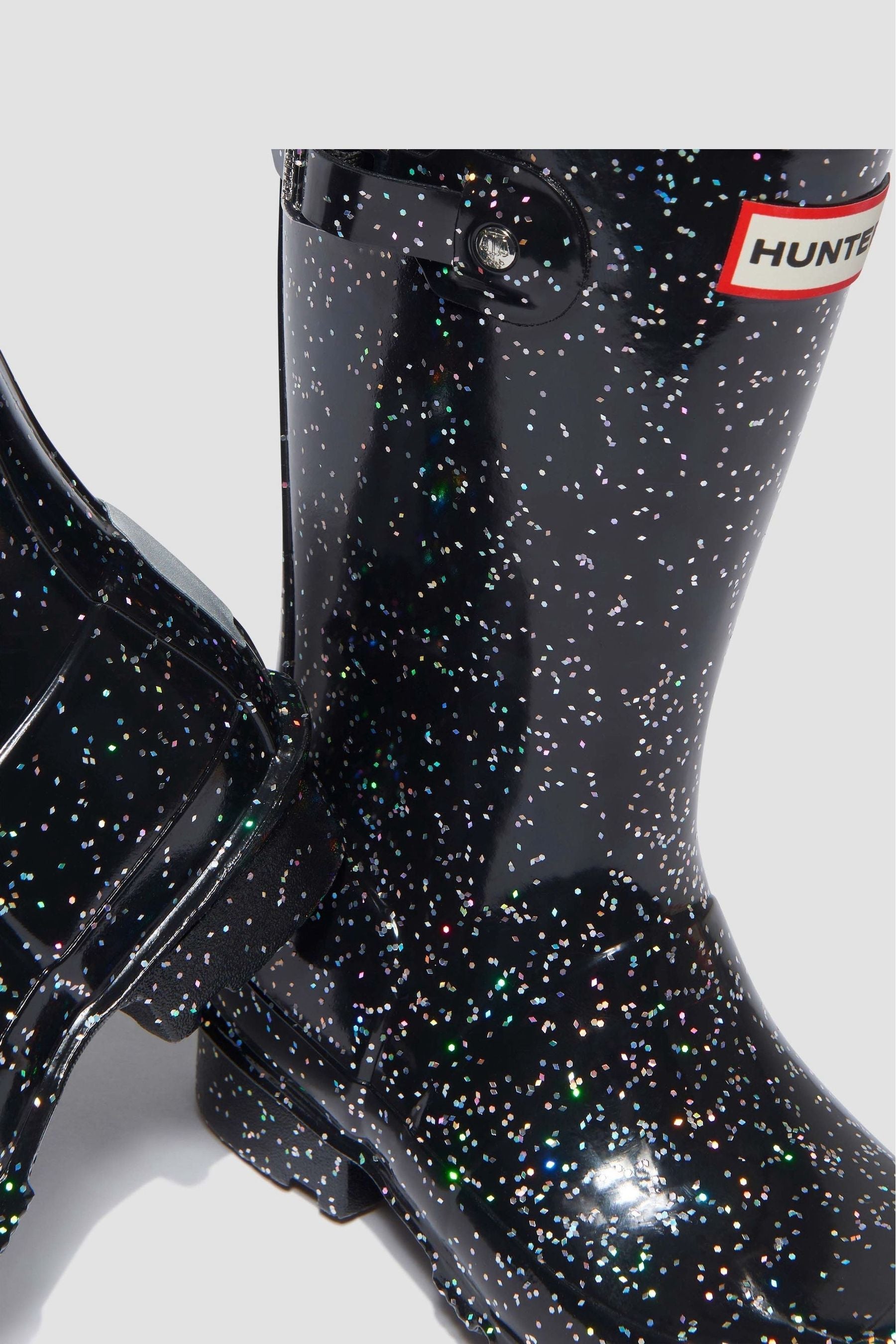 Girls Giant Glitter Wellies