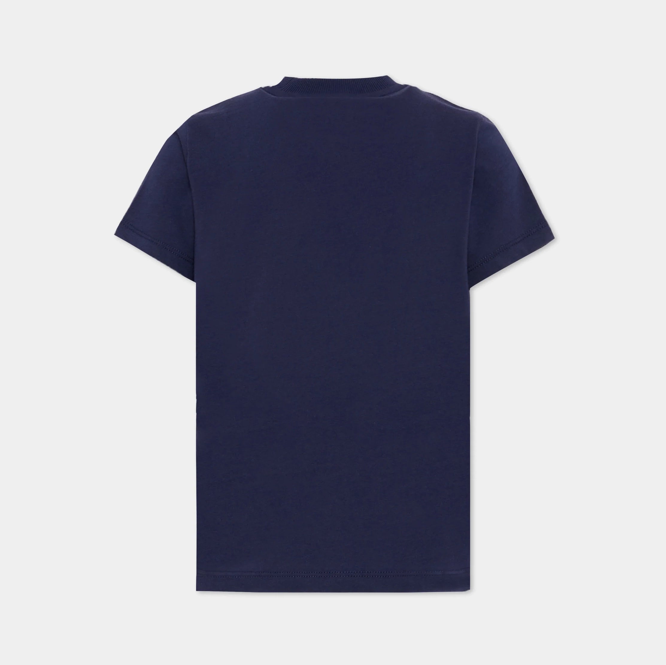 Boys & Girls Navy Teddy Bear Printed Cotton T-Shirt