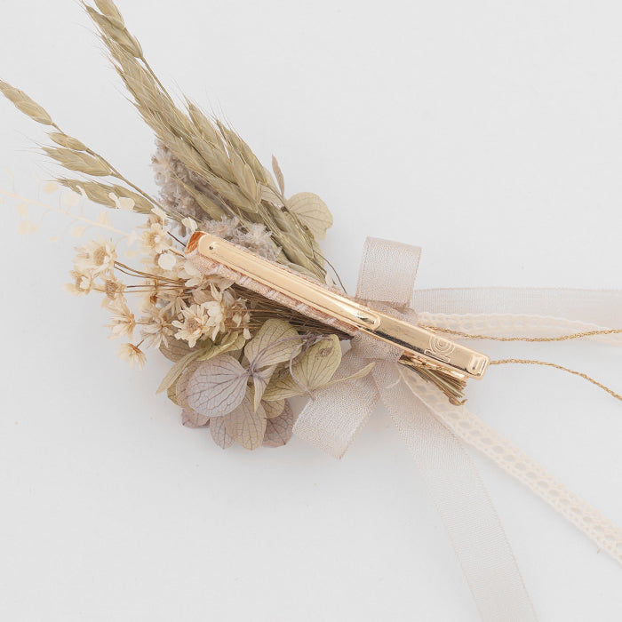 Girls Cream Flower Hair Clip