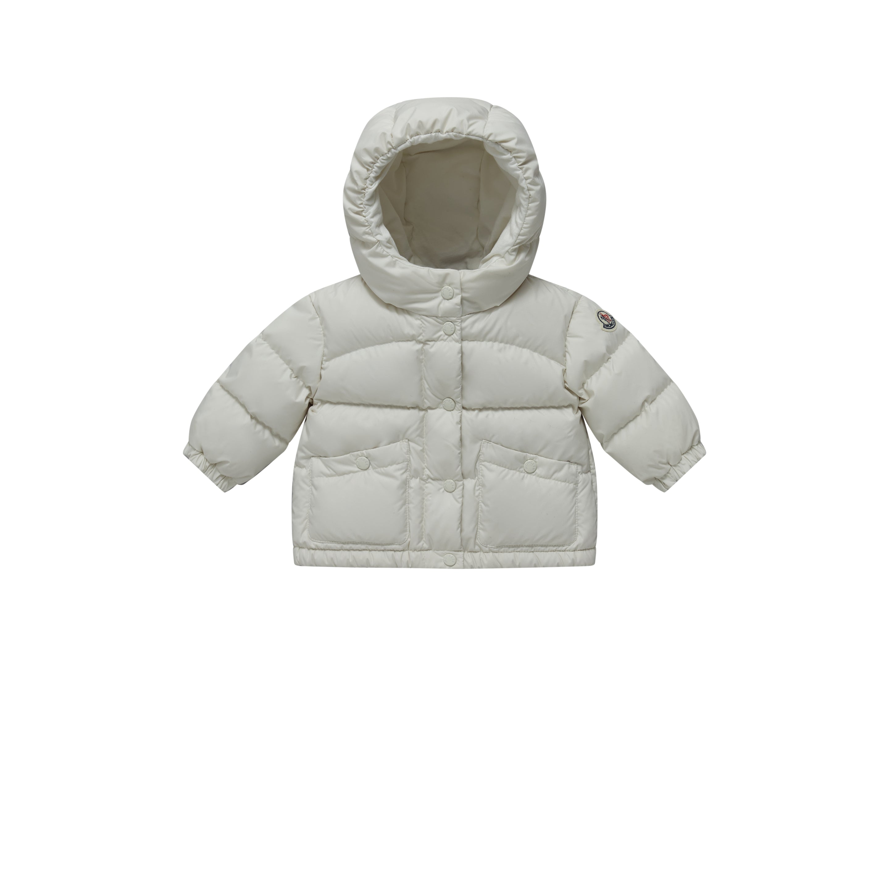 Baby Girls White "EBRE" Padded Down Jacket
