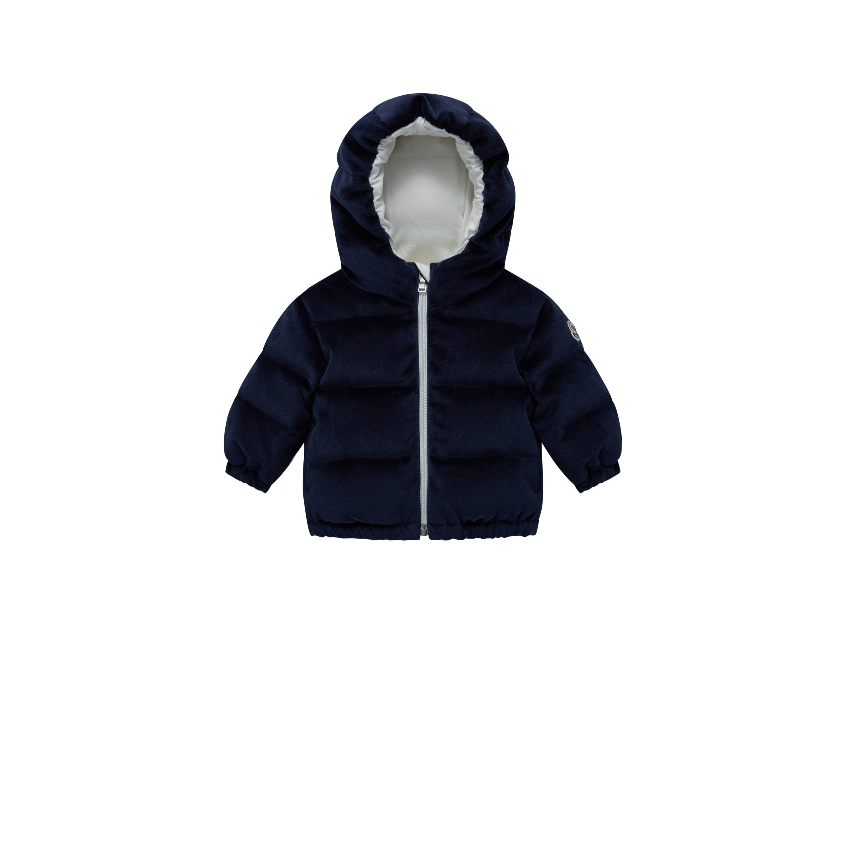Baby Girls Navy "DAOS" Velvet Padded Down Jacket