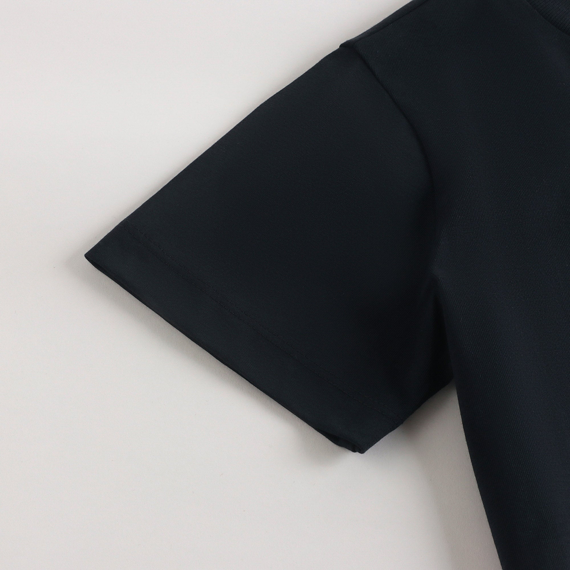 Boys Navy Logo Cotton T-Shirt