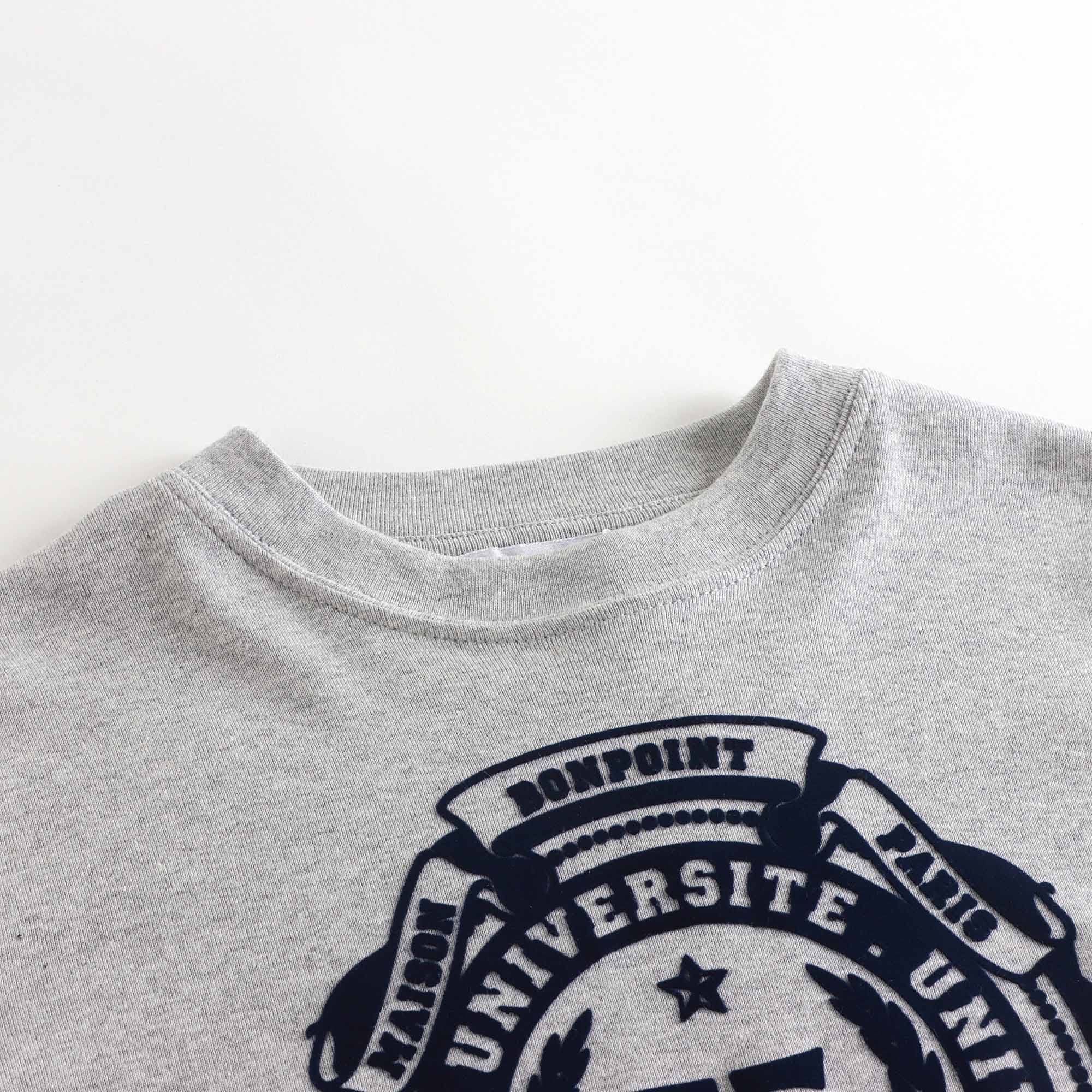 Boys Grey Logo Cotton T-Shirt