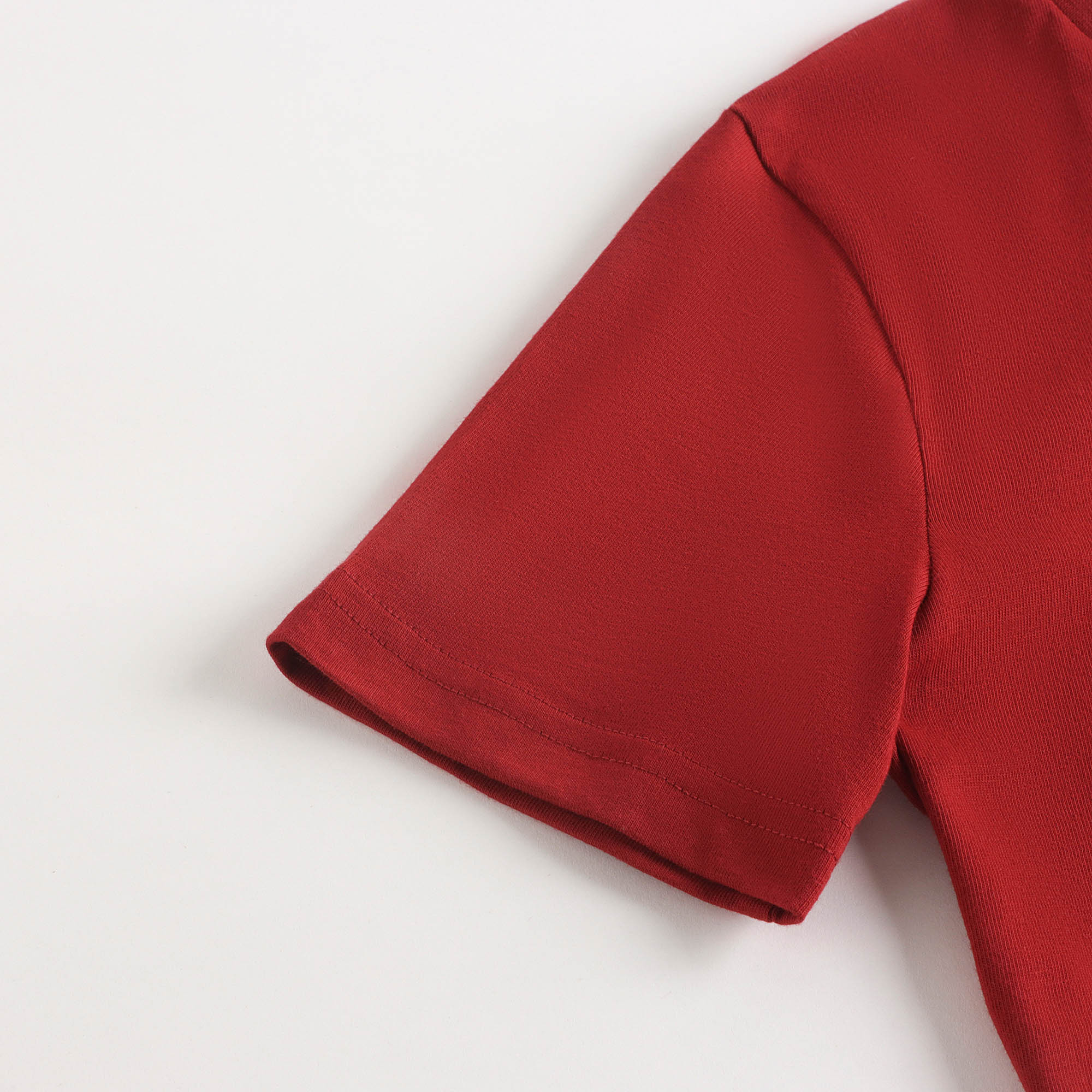 Boys Red Logo Cotton T-Shirt