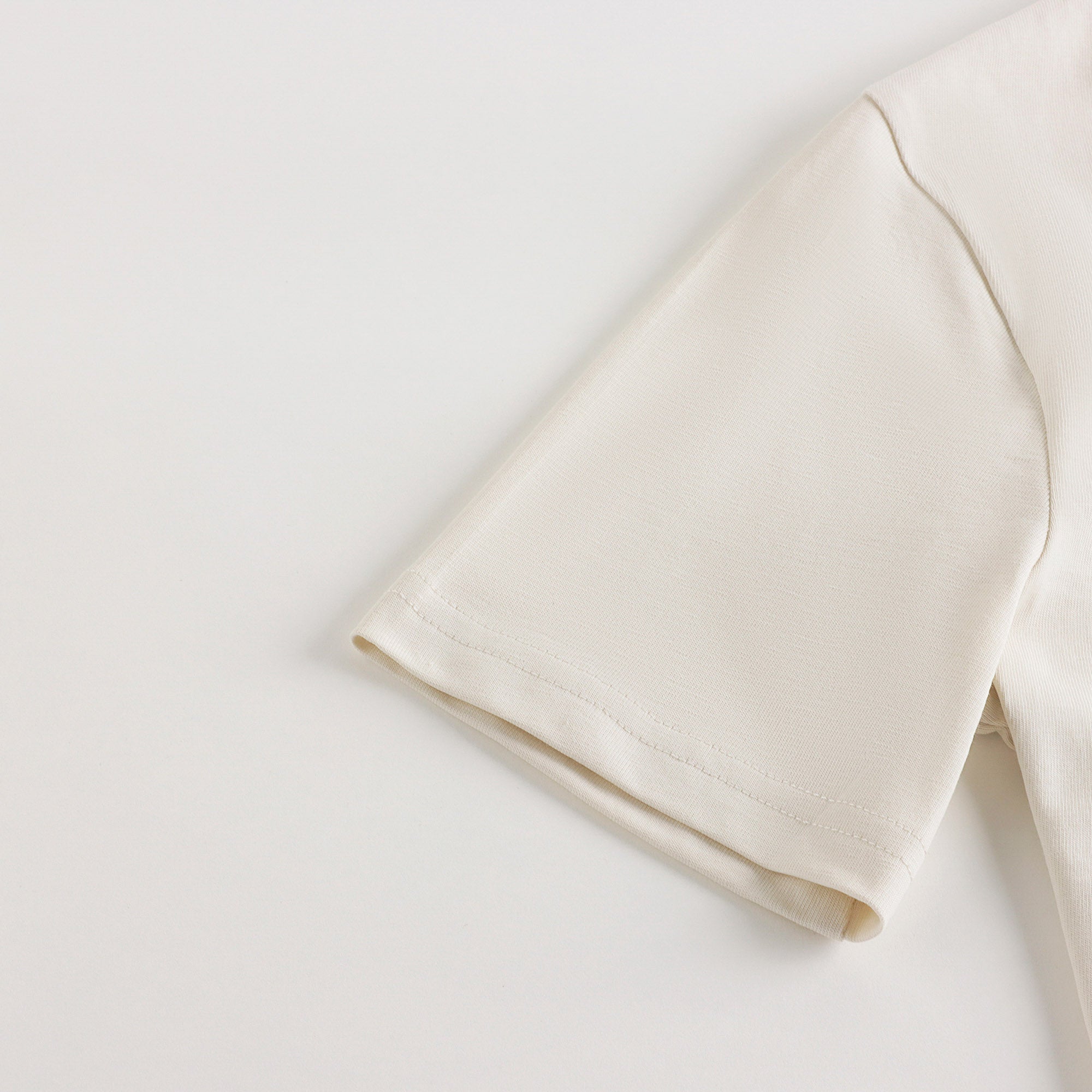 Boys Beige Logo Cotton T-Shirt