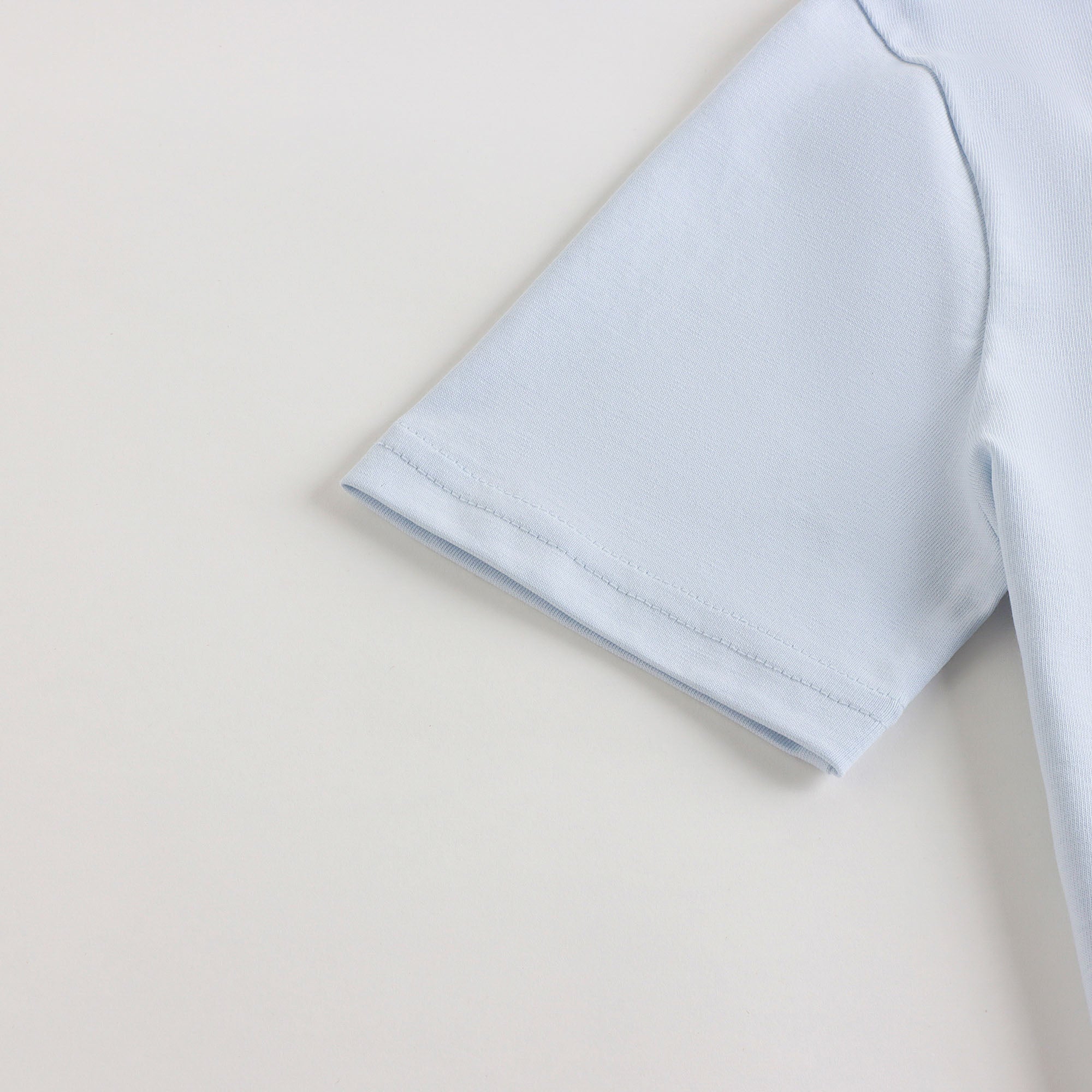 Boys Light Blue Logo Cotton T-Shirt