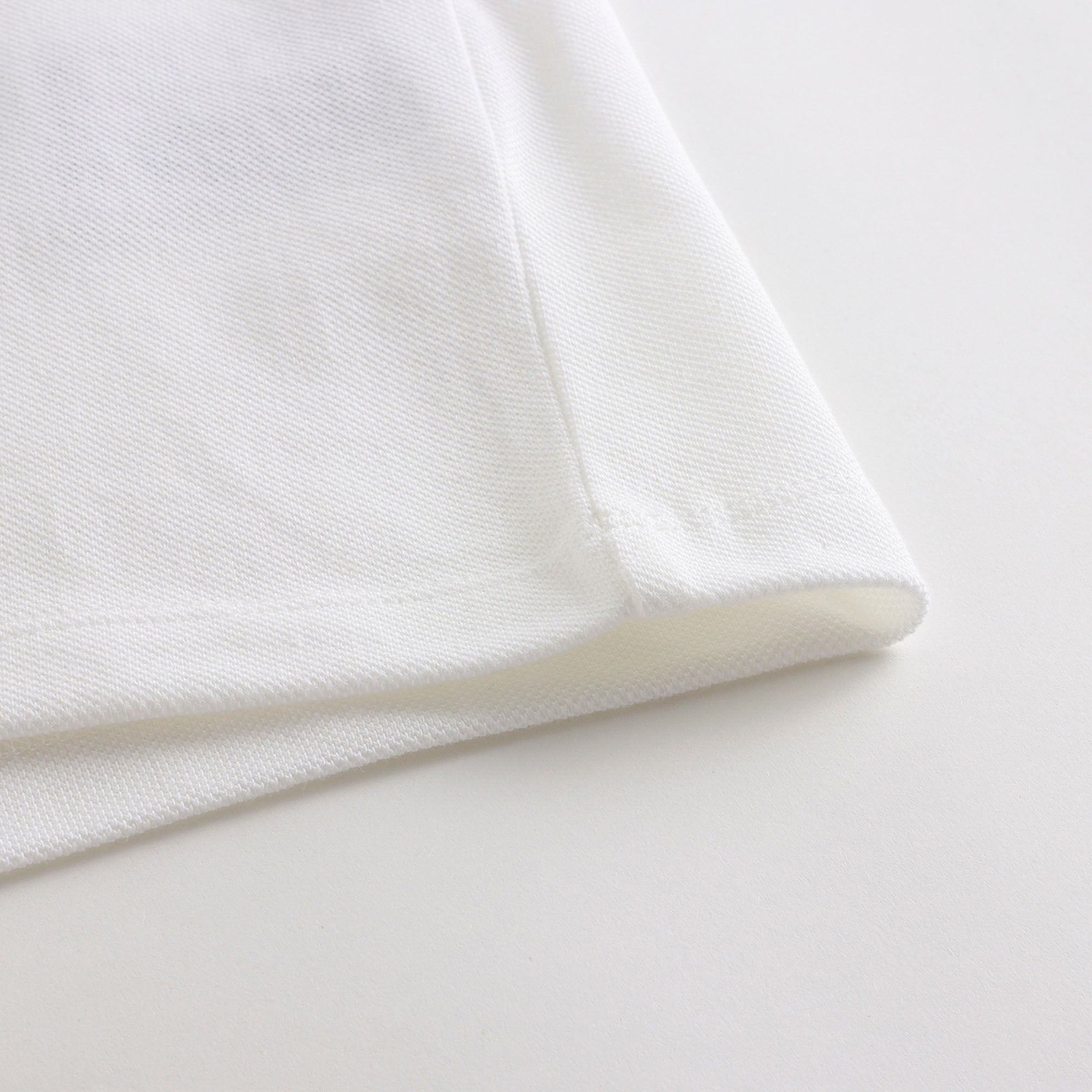 Boys White Cotton Polo Shirt