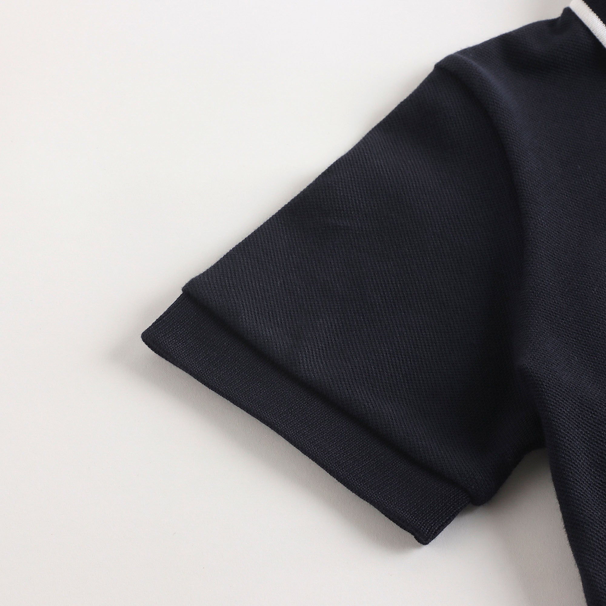 Boys Navy Cotton Polo Shirt