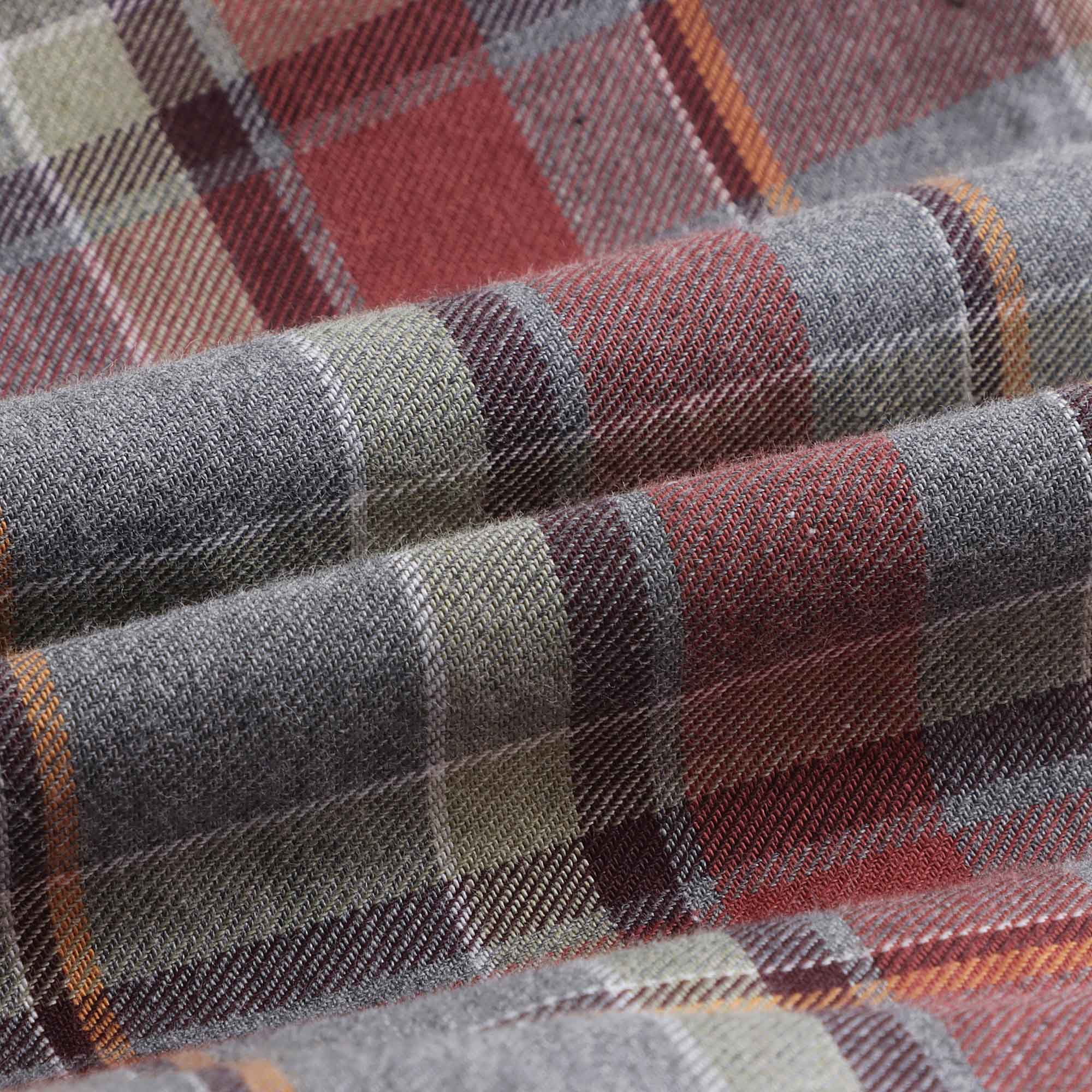 Baby Girls Wine Red Check Cotton Dress