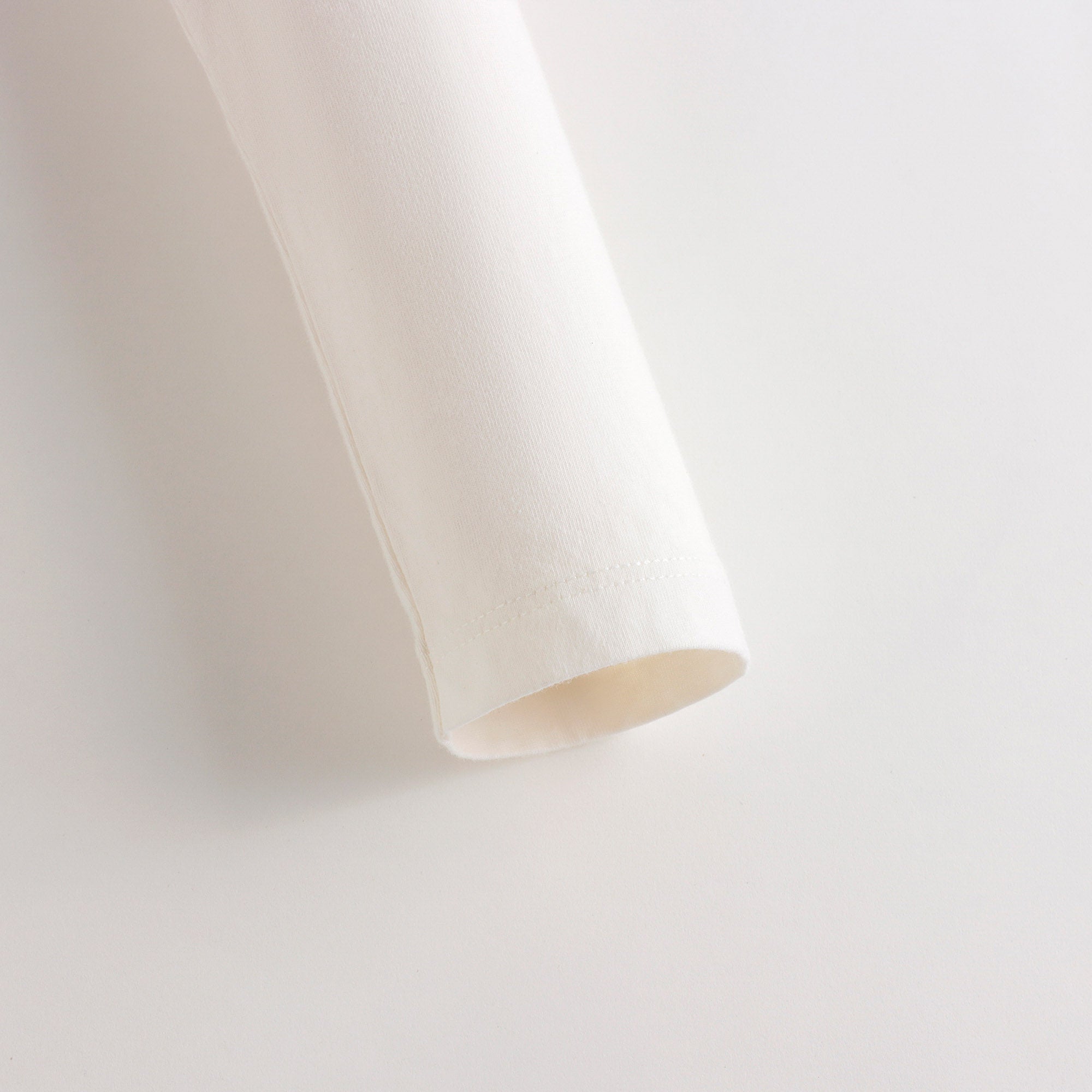 Girls Ivory Printed Cotton T-Shirt