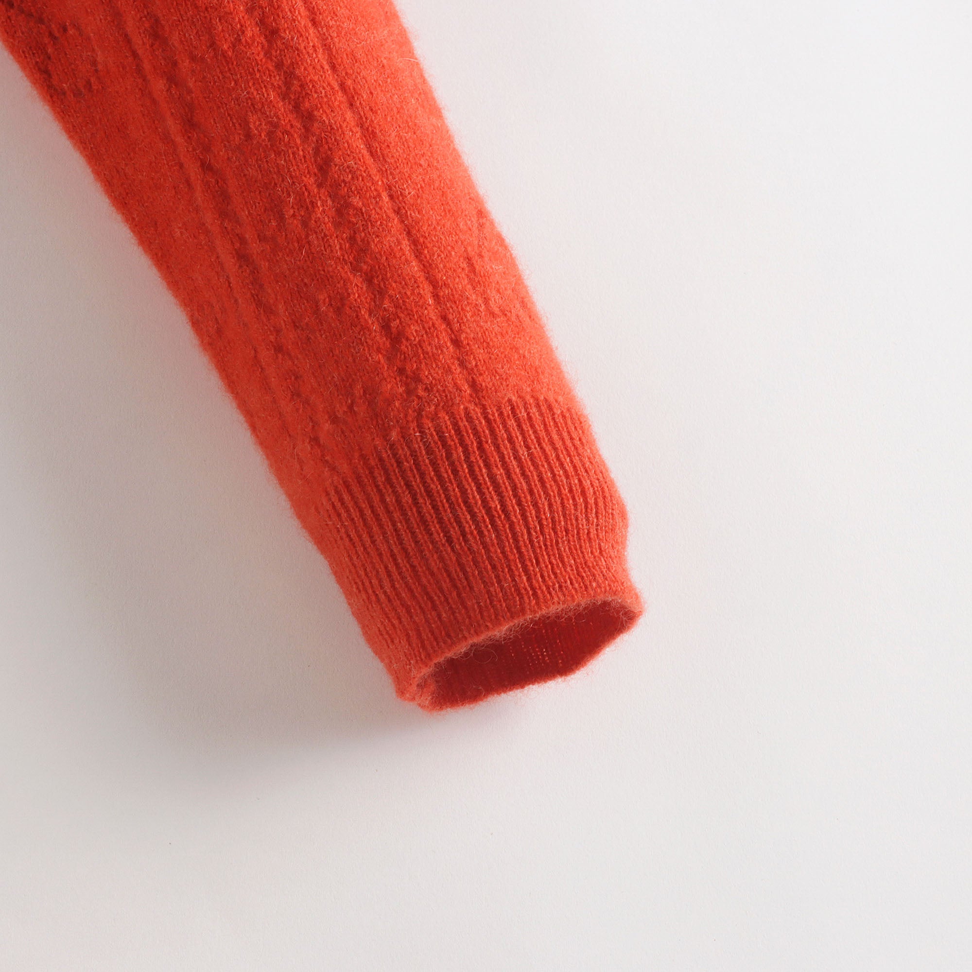 Girls Red Cashmere Cardigan