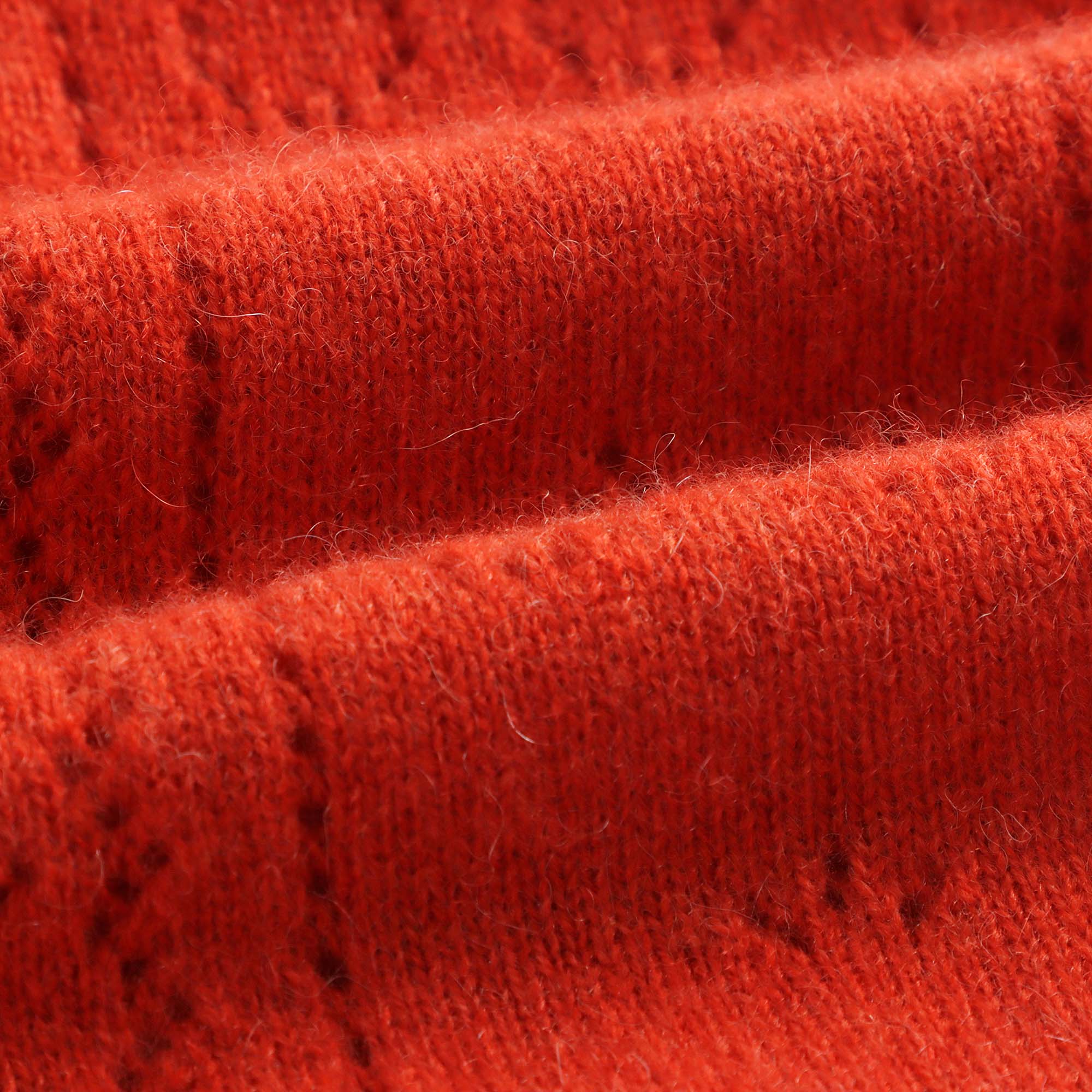 Girls Red Cashmere Cardigan