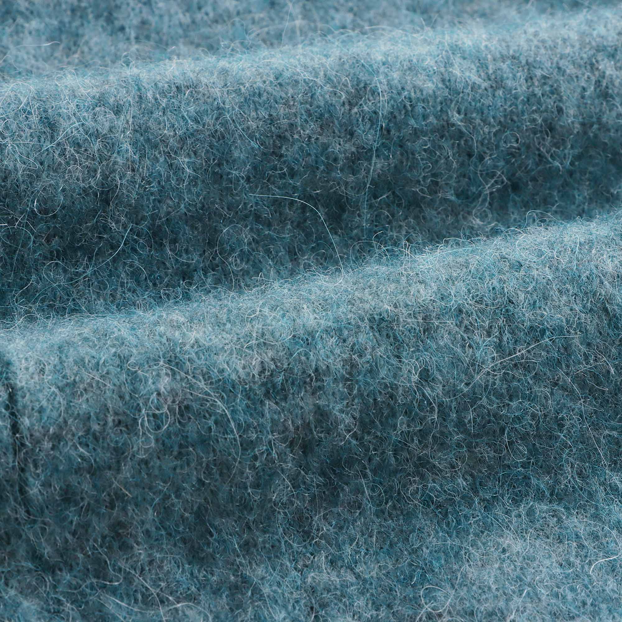 Girls Peacock Blue Wool Cardigan