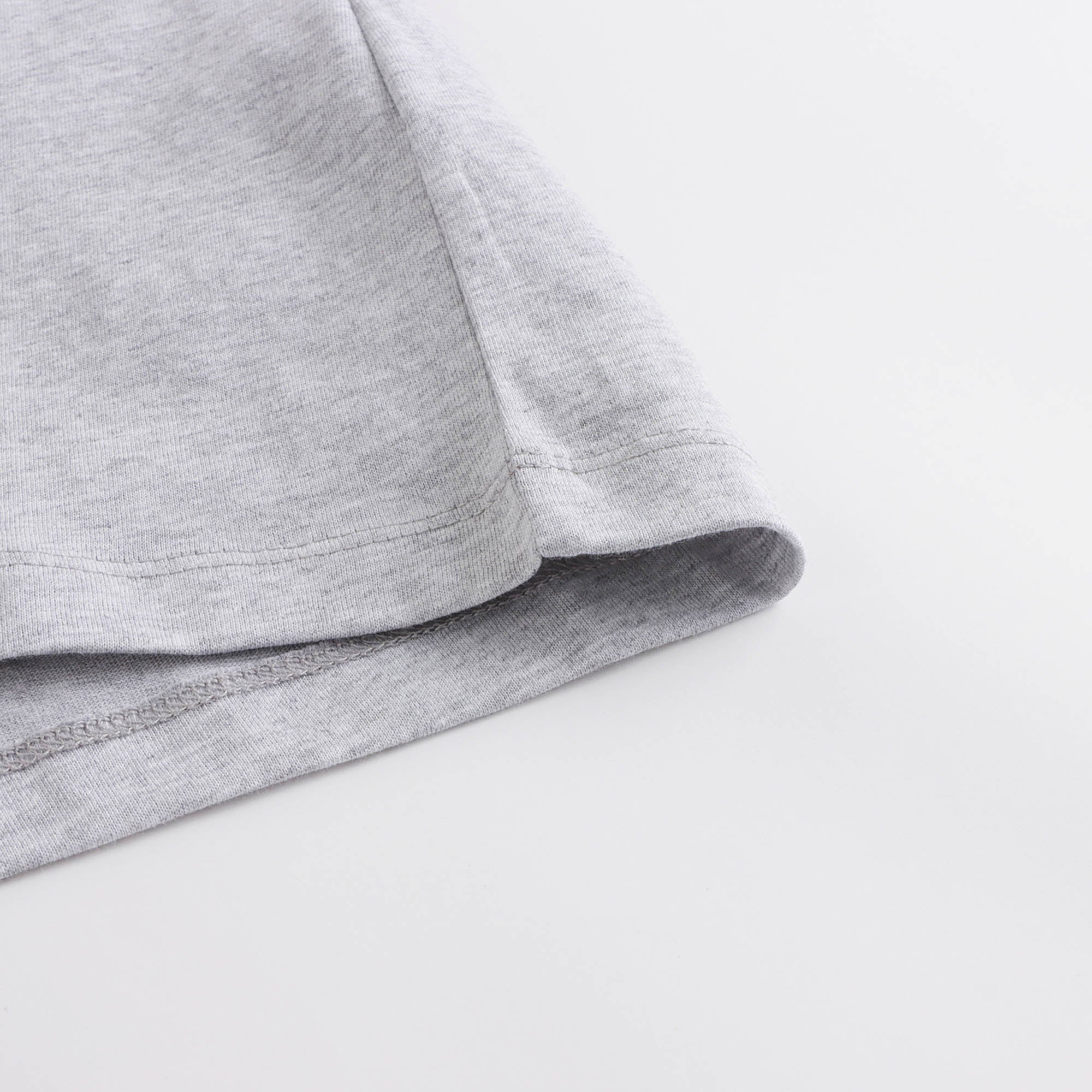 Boys & Girls Grey Cotton T-Shirt