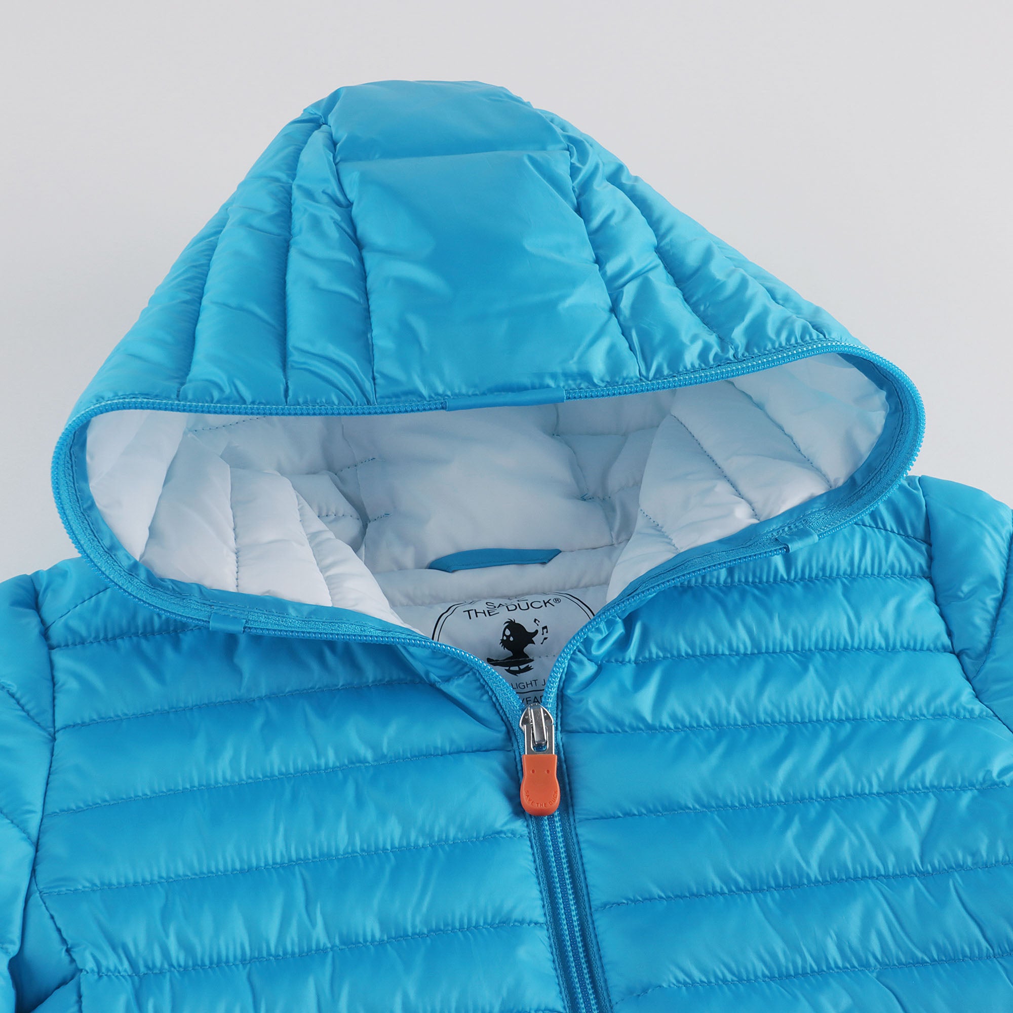 Boys & Girls Blue Hooded Padded Jacket
