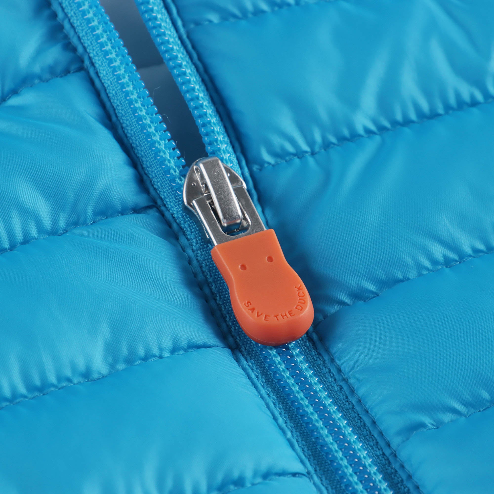 Boys & Girls Blue Hooded Padded Jacket