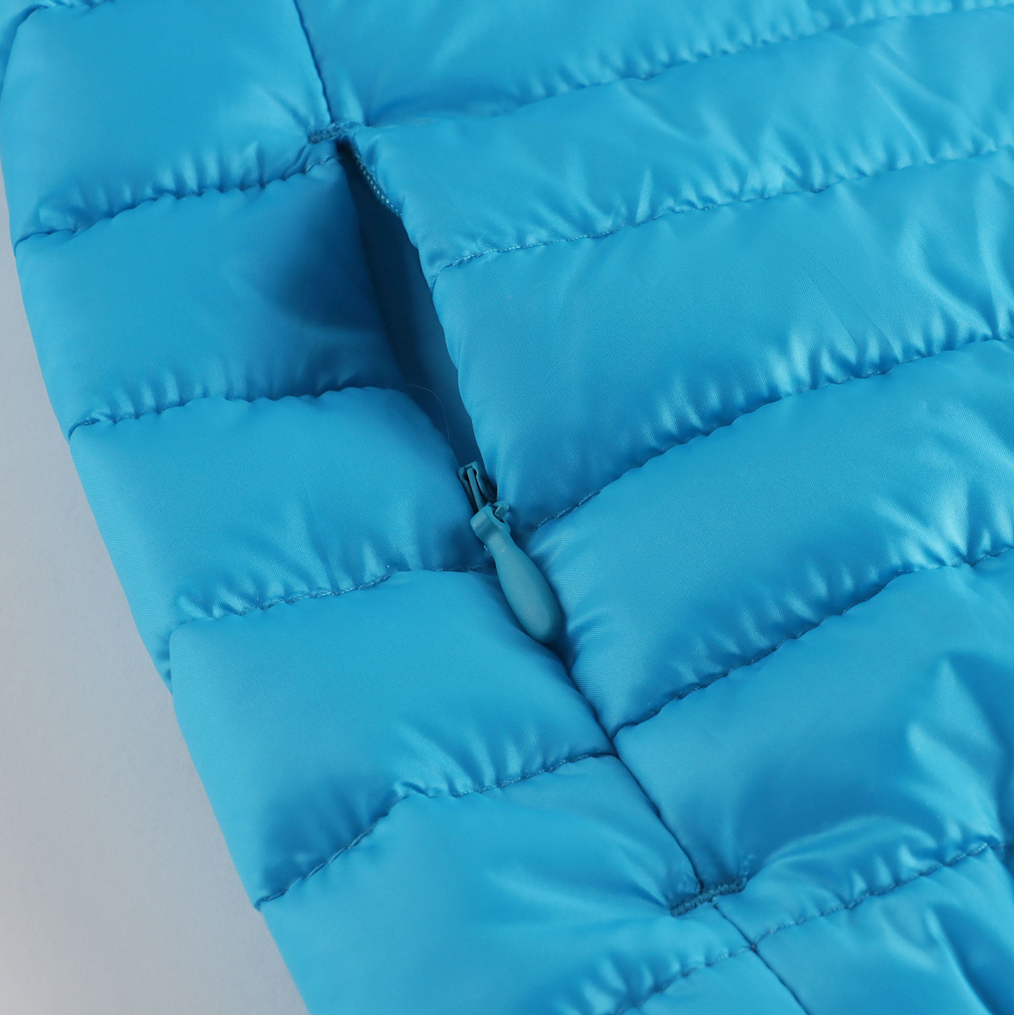 Boys & Girls Blue Hooded Padded Jacket