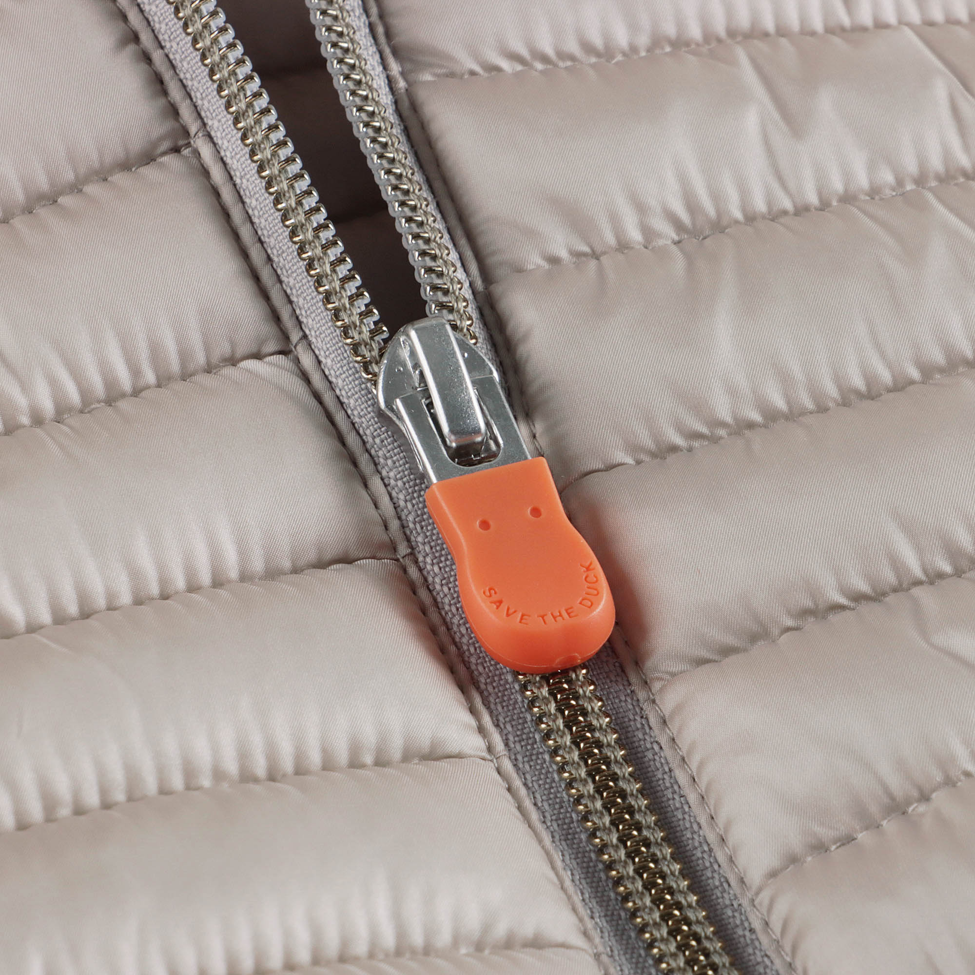 Boys & Girls Beige Hooded Padded Jacket