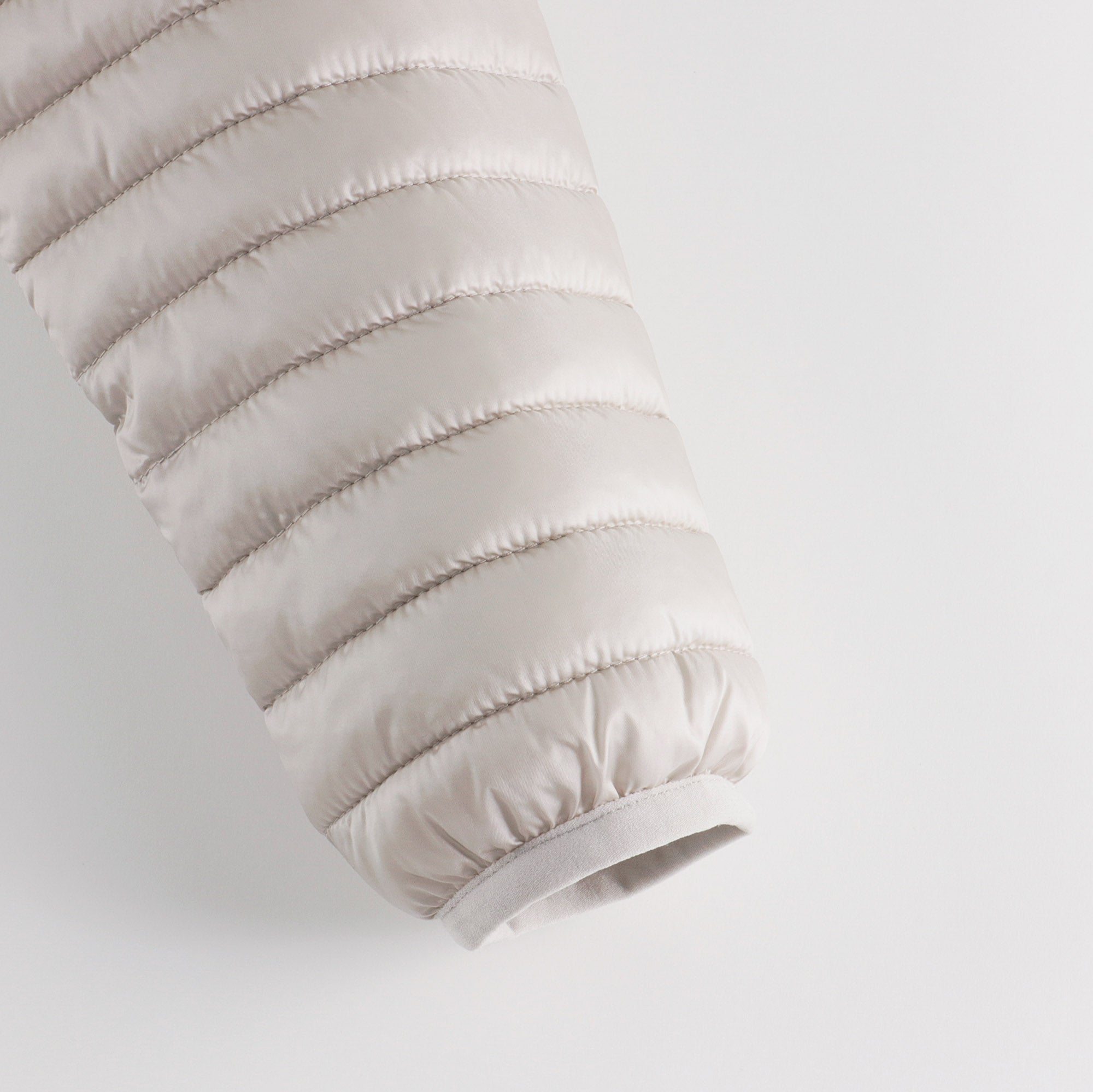 Boys & Girls Beige Hooded Padded Jacket